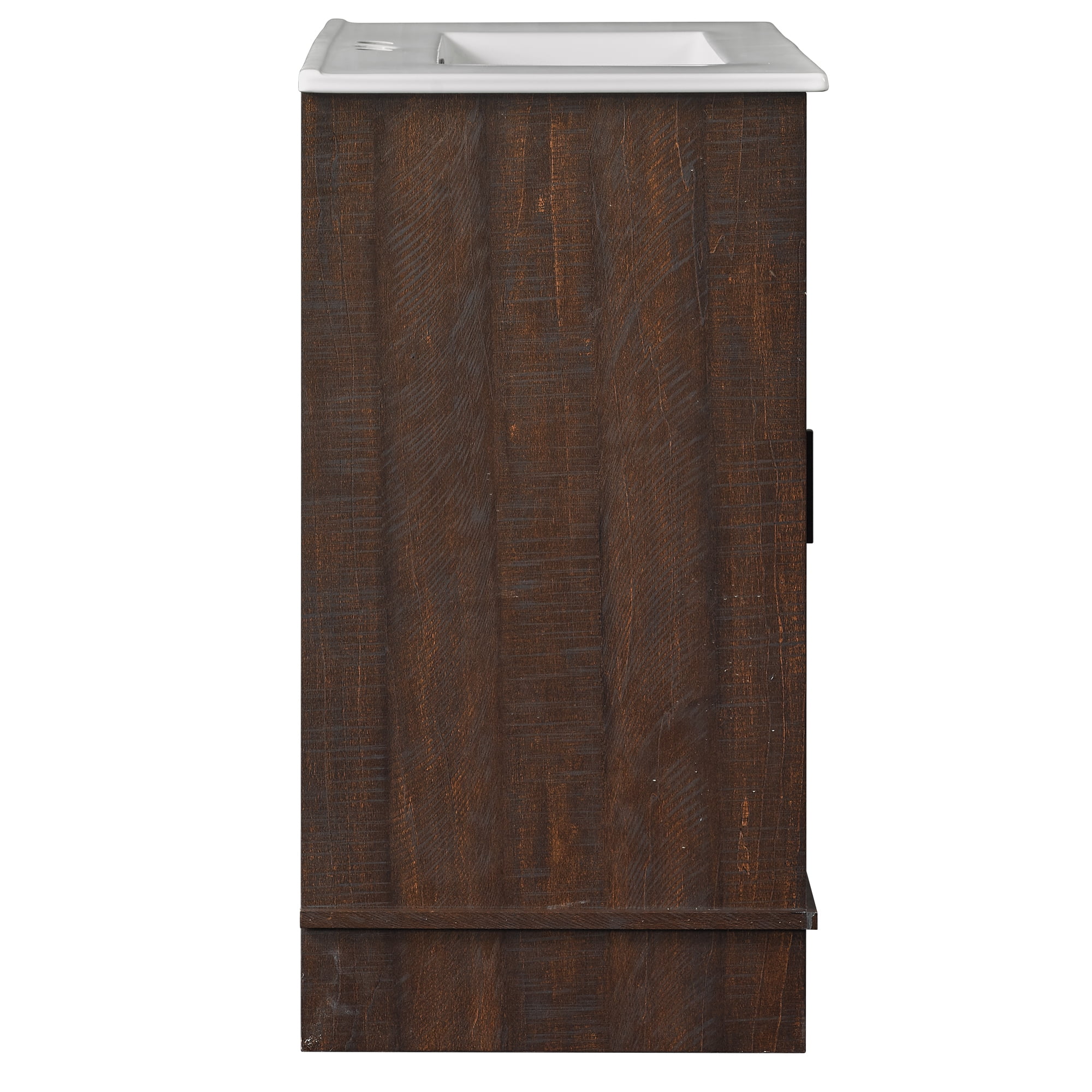 Twin Star Home 30" Sliding Barn Door Single Bathroom Vanity with Woven Baskets - Image 8