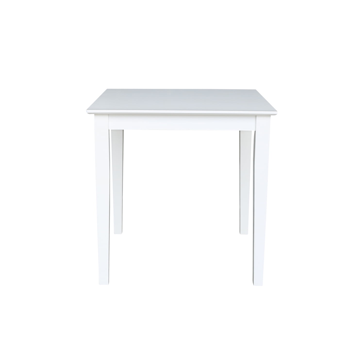 Solid Wood 30 inch Square Dining Table in White - Image 4
