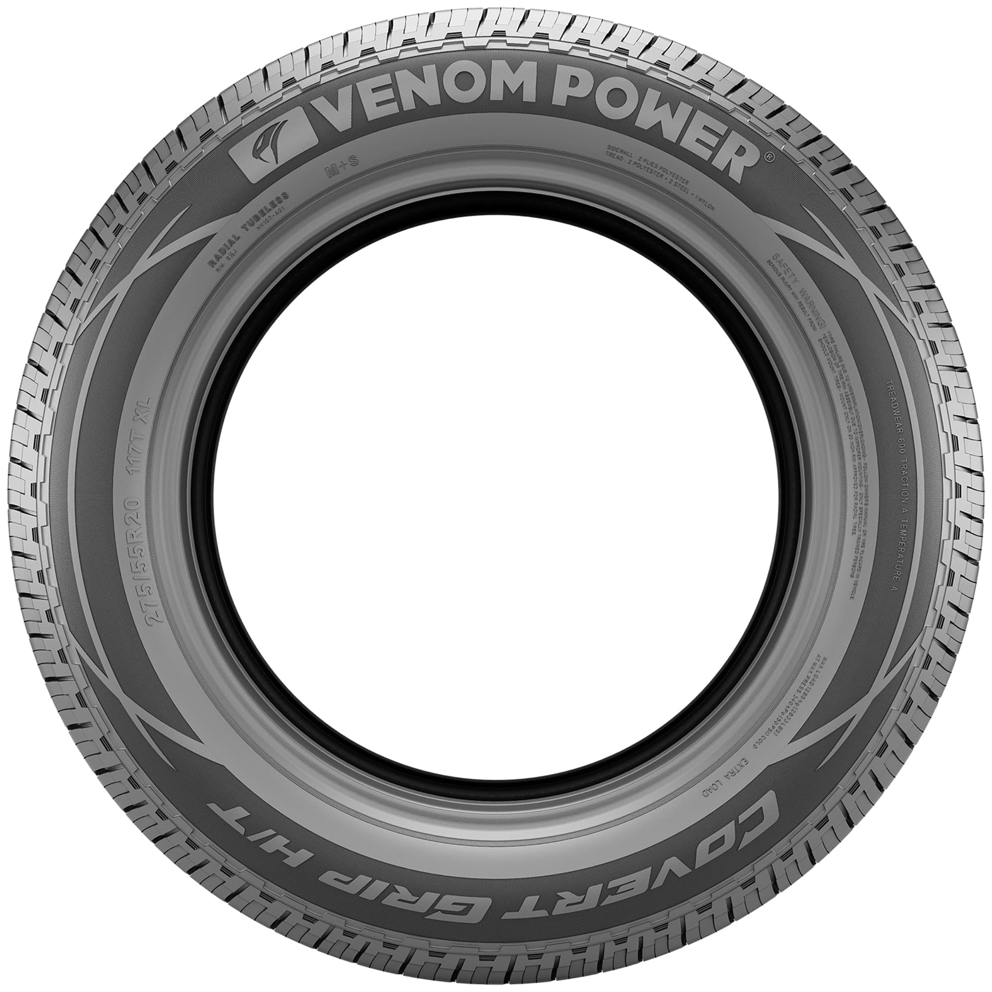 Venom Power Covert Grip H/T All Season 235/65R16C 121/119R E SUV/Crossover Tire - Image 6