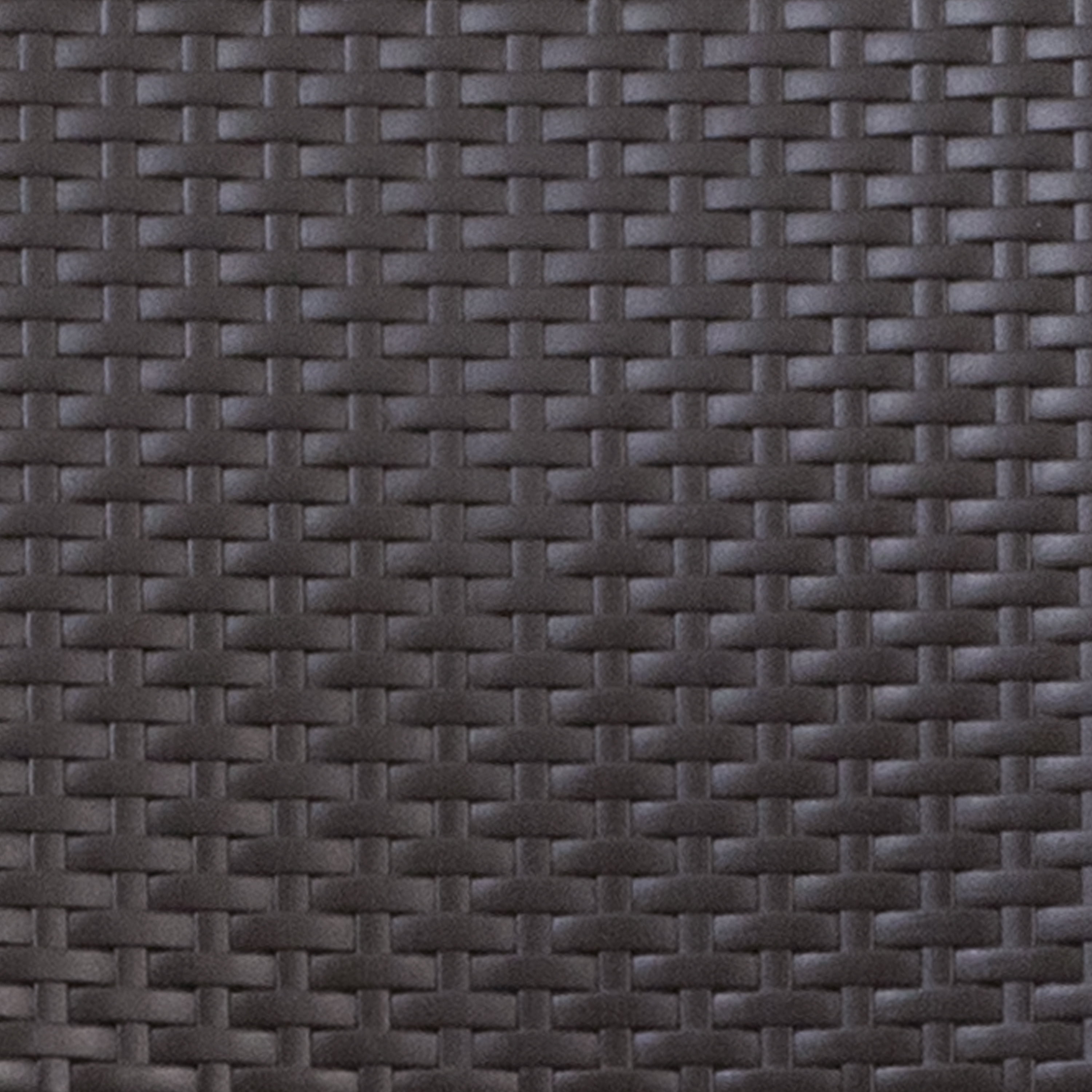 Flash Furniture 6 Pack HERCULES Series Brown Rattan Plastic Folding Chair with Gray Frame - Image 5