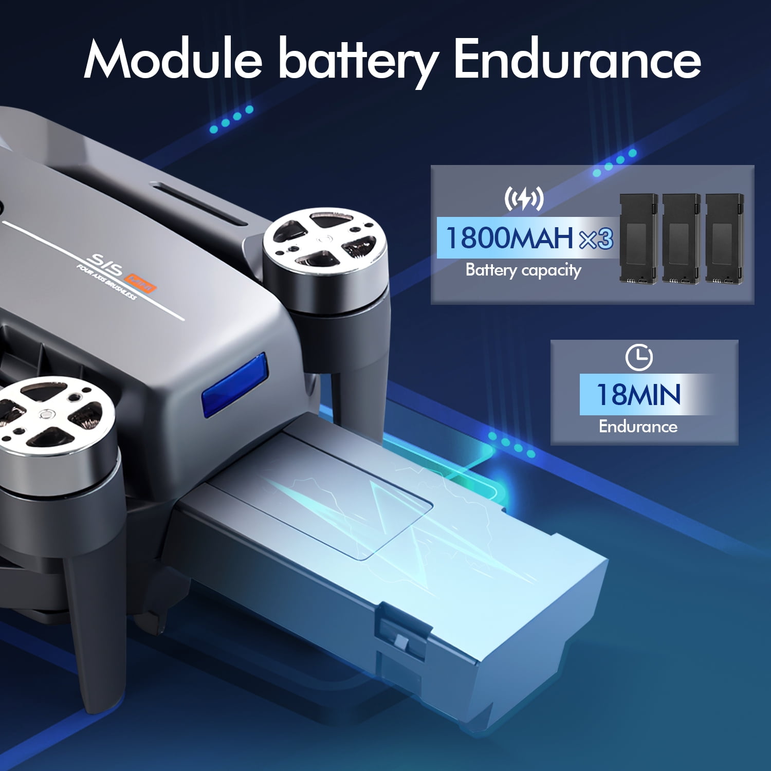 Hot Bee Foldable Aerial Drones, 1080p Ajustable Dual Camera & 3 Batteries, Brushless FPV Quadcopter UAV, Optical Flow, 360° Obstacle Avoidance, Waypoint Fly, Christmas Toy Gift for Adults & Kids - Image 11