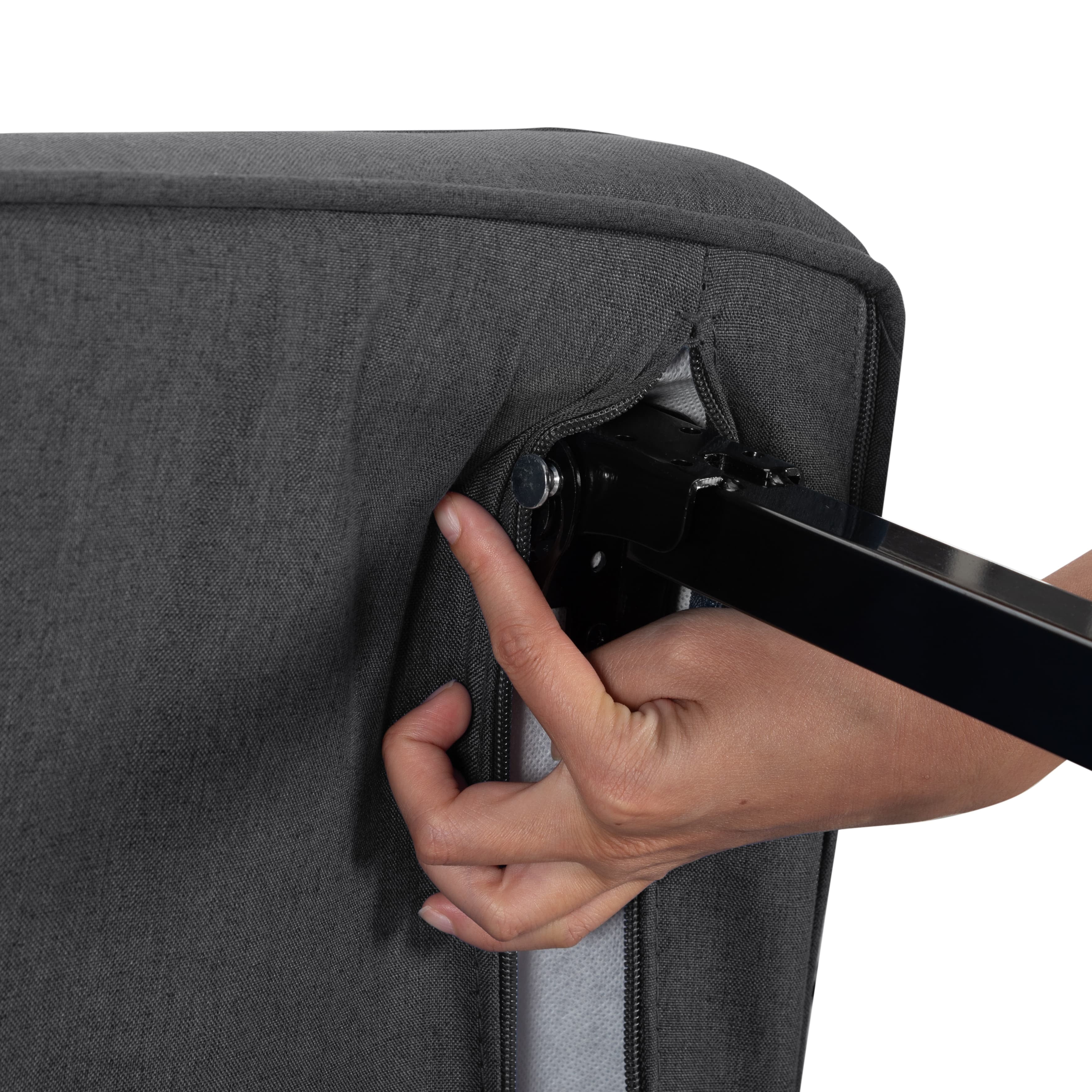 BSHTI 26”Folding Arm Chair Lounge 4-in-1, Convertible Sofa Bed, Modern Sofa Bed,for Small Spaces,Living Room,Guest Room,Office(Dark Gray) - Image 27