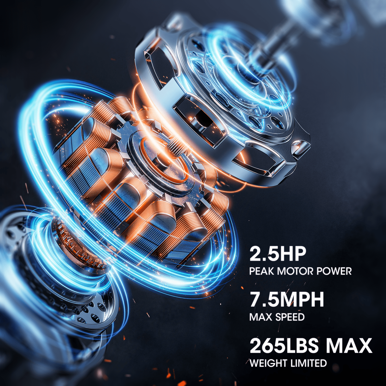 MaxKare 2.5HP Walking Pad Treadmill, Space-Saving Under Desk Treadmill with Remote Control for Home & Office, 265 LBS - Image 8