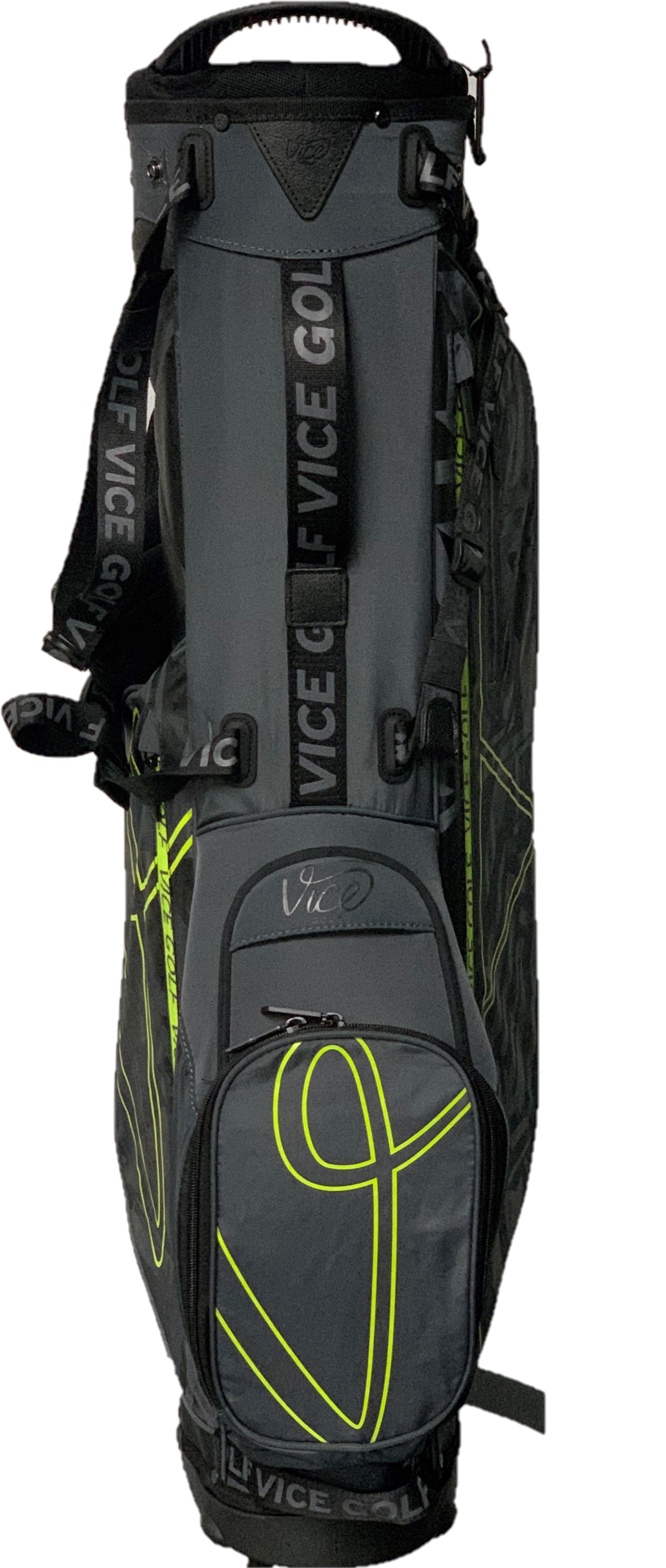 Vice Golf Smart Stand Bag Black/Neon Lime - Image 3