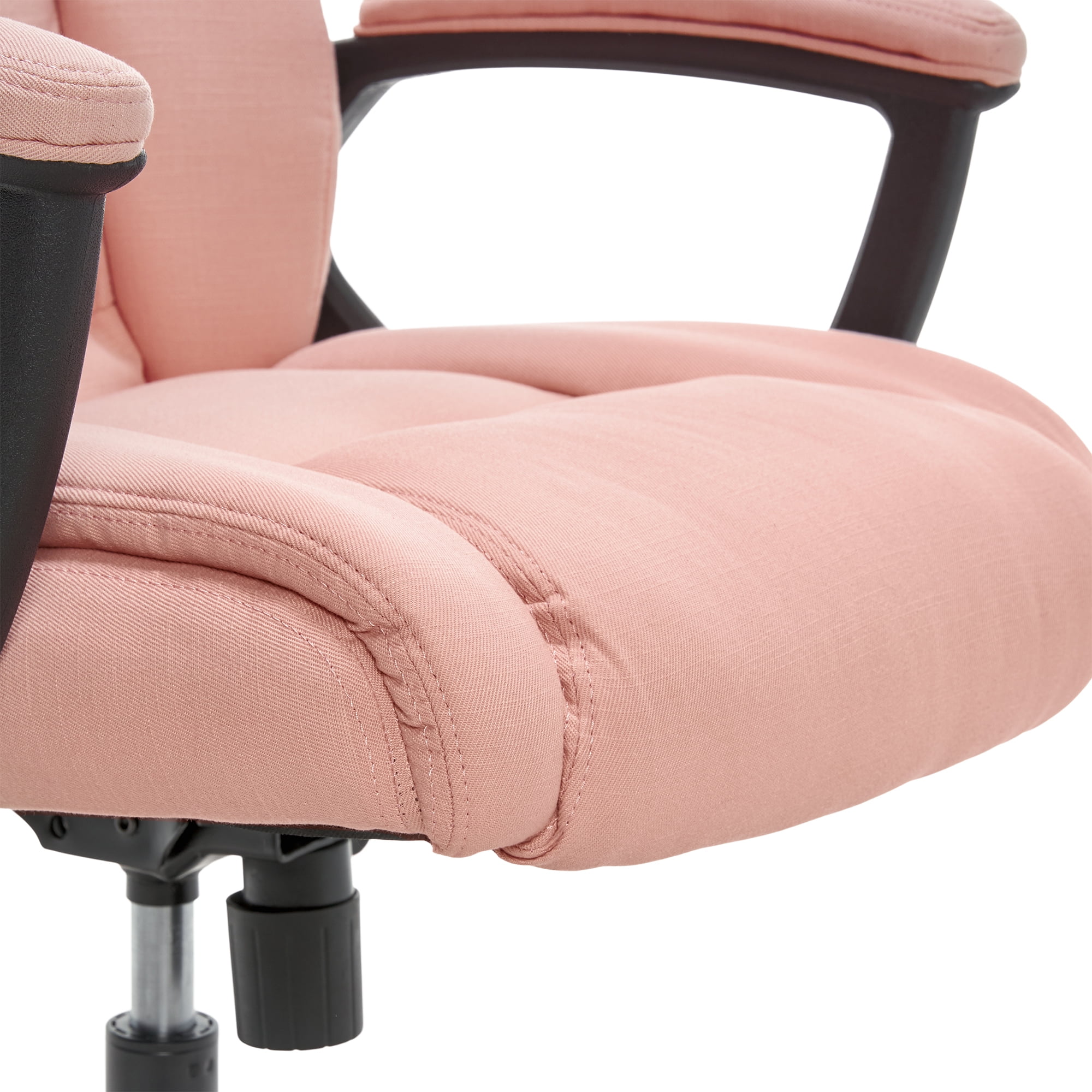 Serta Connor Microfiber High Back Executive Chair with Arms, Pink - Image 5