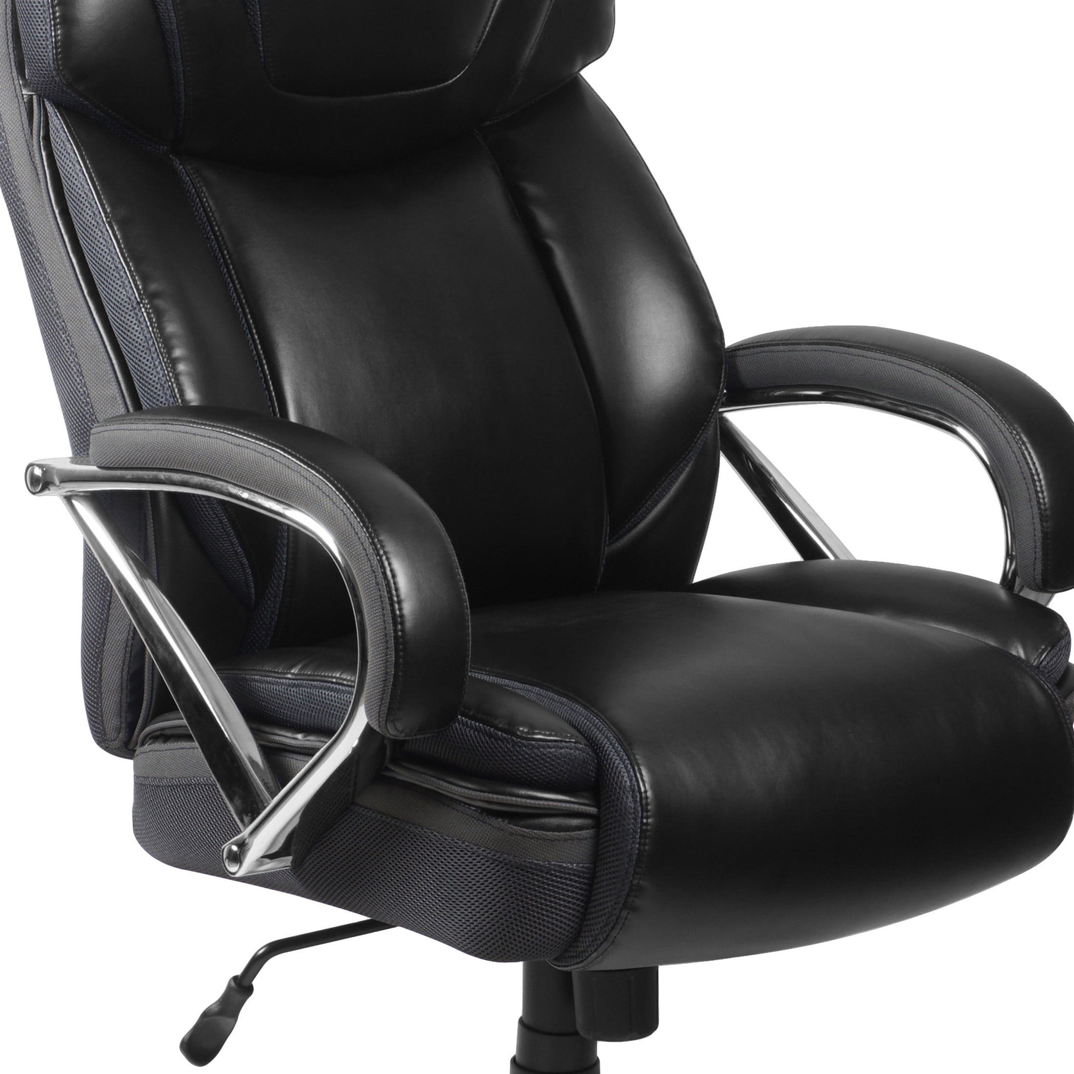 Flash Furniture Hercules Series Big & Tall Ergonomic LeatherSoft Office Chair, Black - Image 8