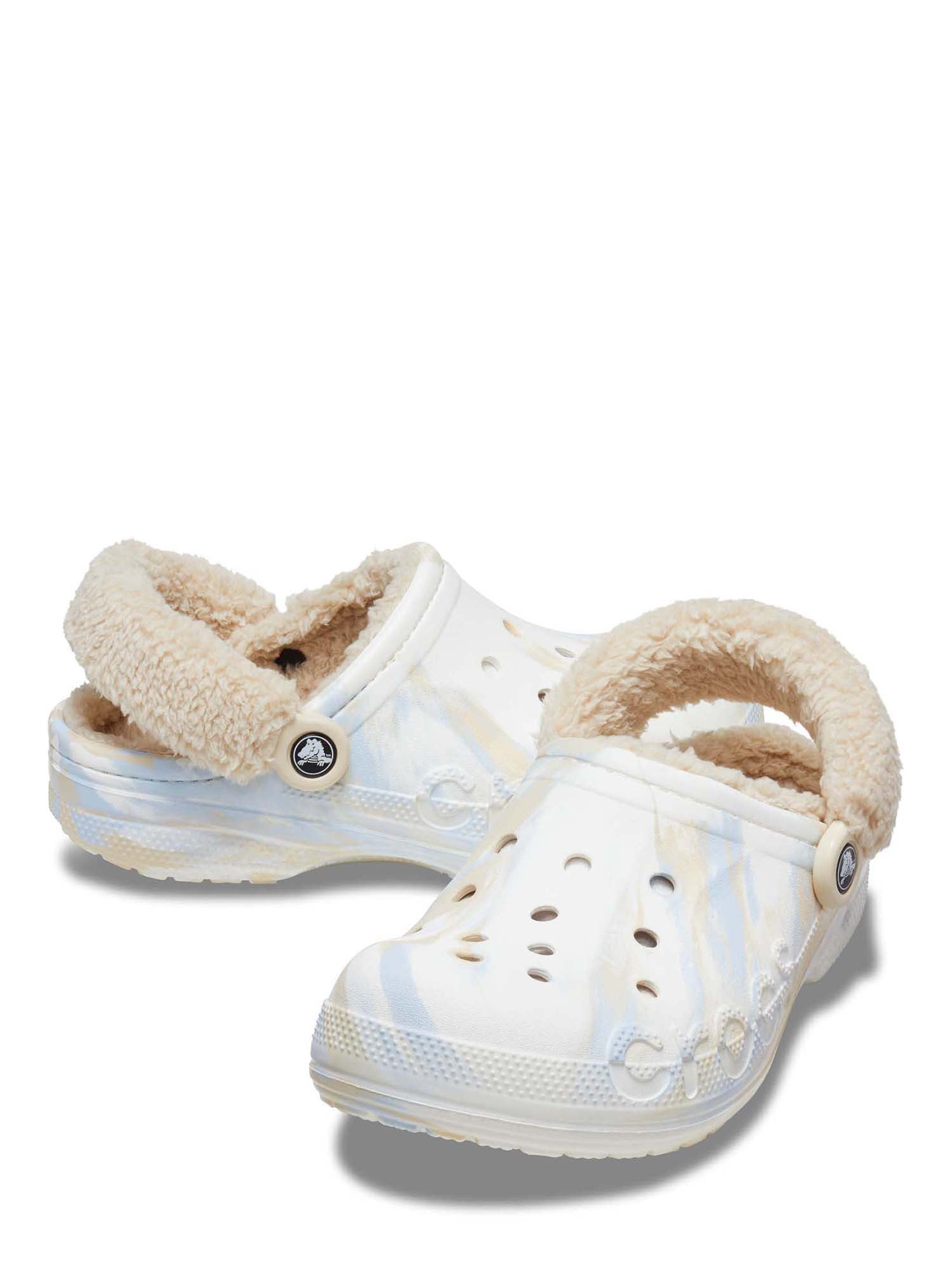 Crocs Unisex Baya Lined Fuzz Strap Clogs - Image 3