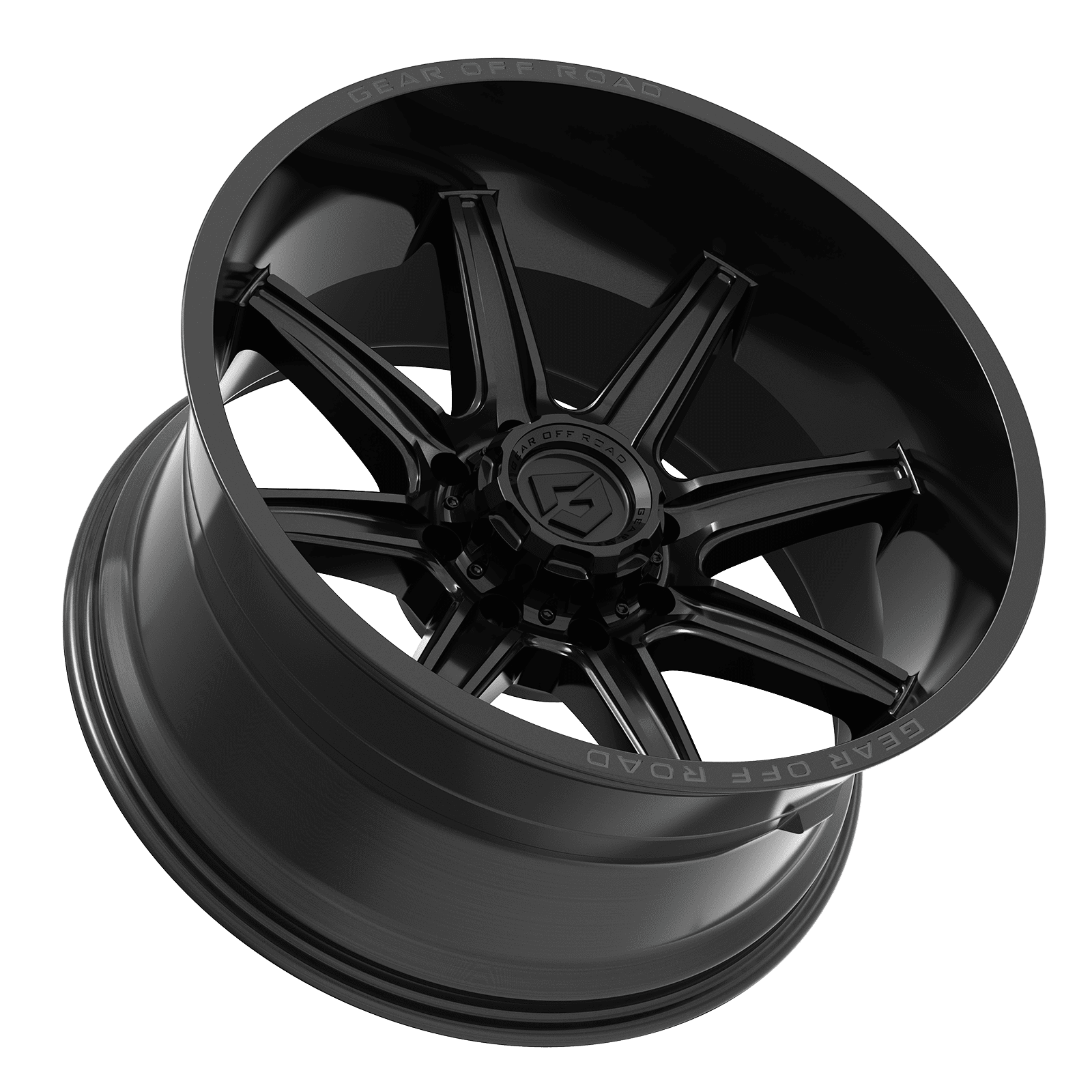 Gear Off Road 765B 765B-8900910 18X9 5X5.00 / 5X5.50 (+10) G/A 765B (HB 87.1) Gloss Black w/Lip Logo A260794 - Image 2