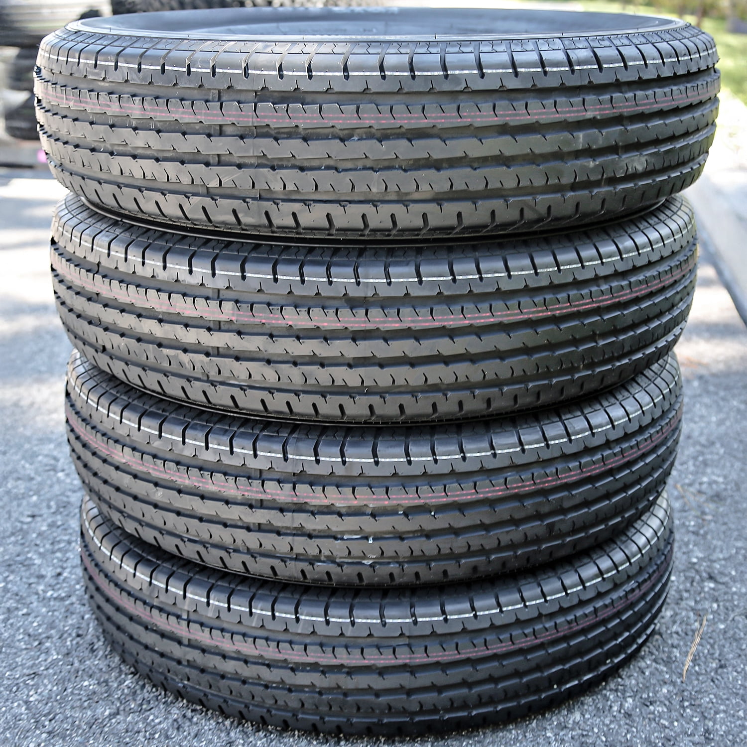 Pair of 2 Fortune ST01 Steel Belted ST235/85R16 235/85R16 125/121M E 10 Ply Trailer Tires - Image 9