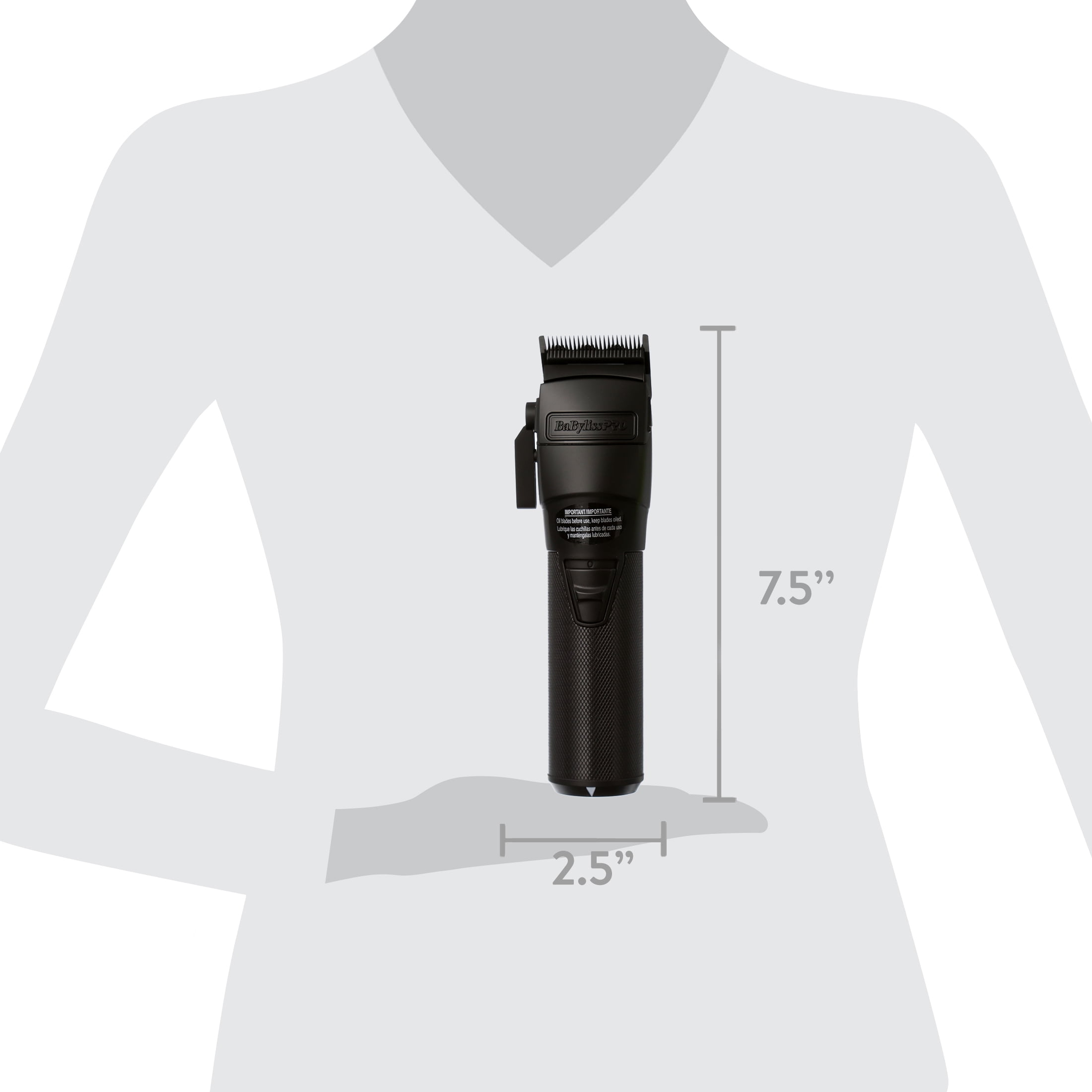 BaBylissPRO FXONE BLACKFX Metal Professional Hair Clippers - Image 3