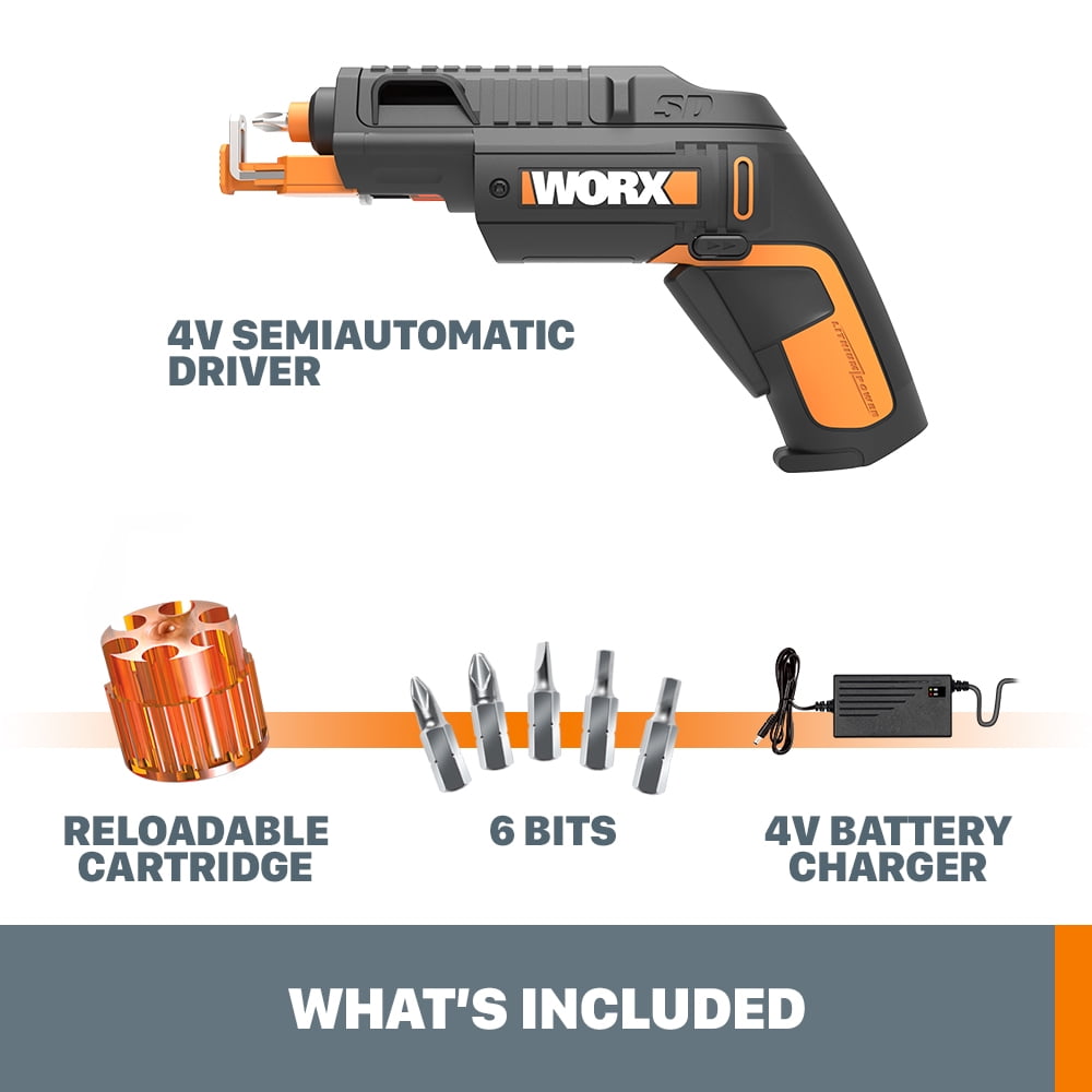 Worx WX255L 4V SD Driver w/ Screw Holder - Image 9