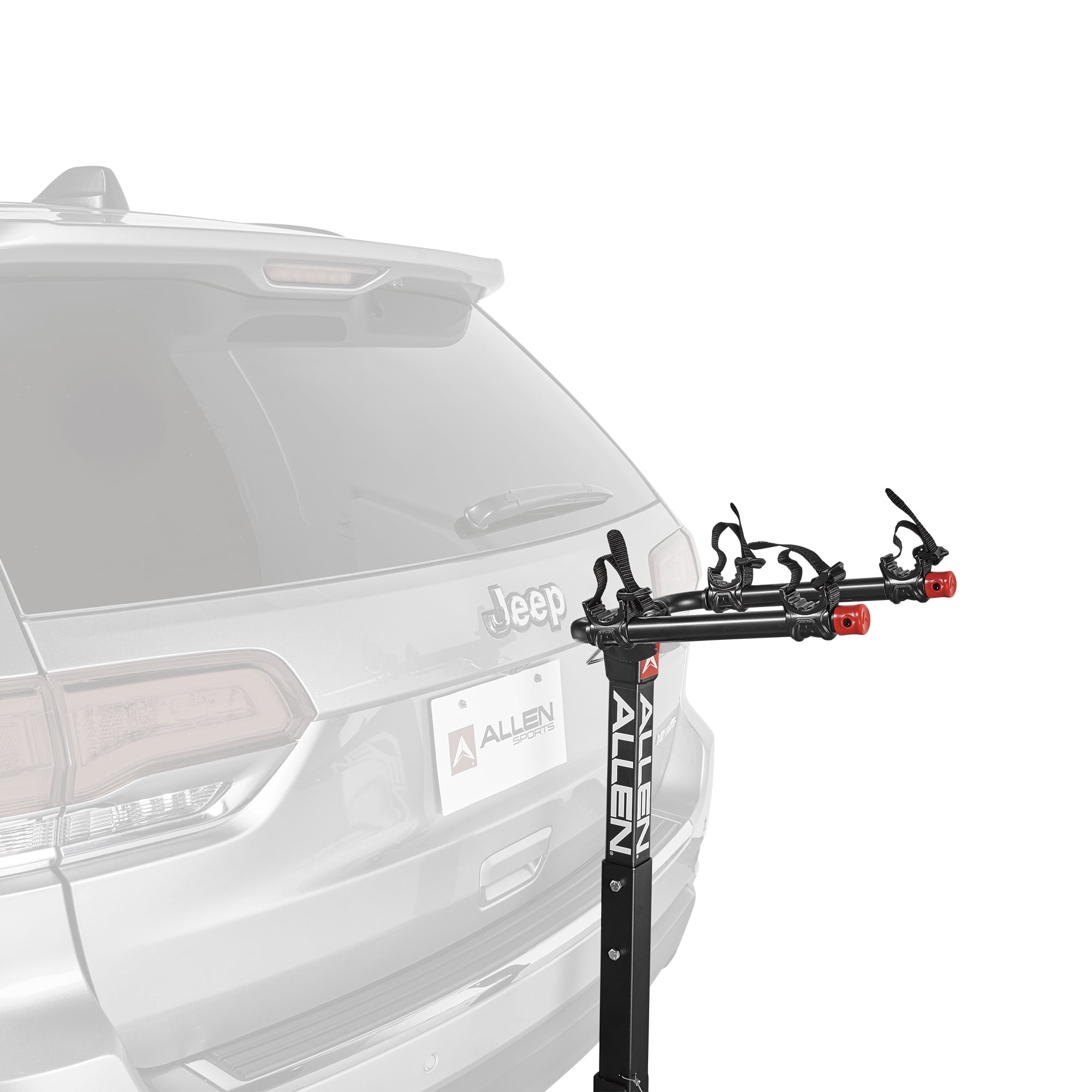 Allen Sports Deluxe 2-Bicycle Hitch Mounted Bike Rack Carrier with Folding Arms, Model 522RR, Black - Image 4