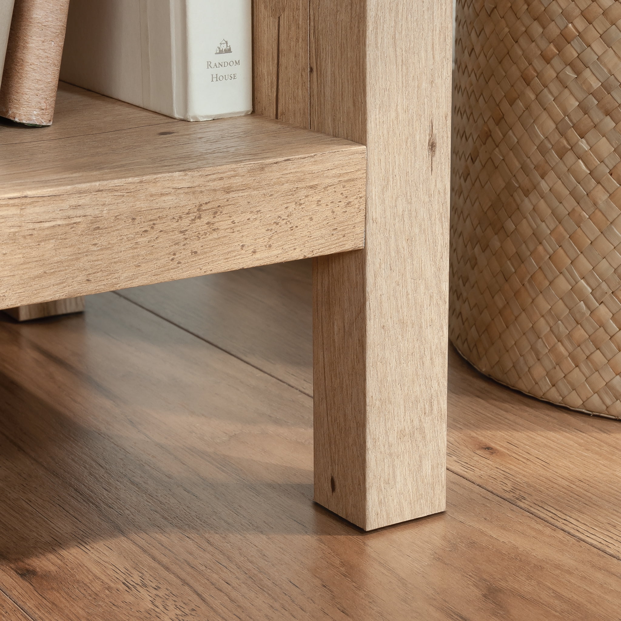 Sauder Pacific View Cubby Storage Bookcase, Prime Oak Finish - Image 10