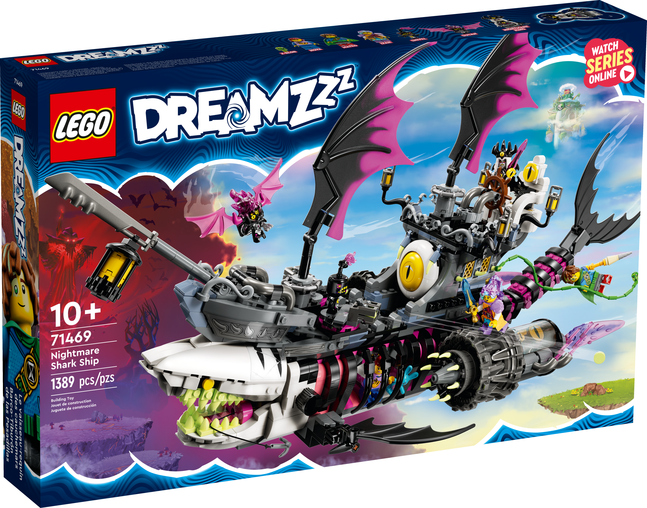 LEGO DREAMZzz Nightmare Shark Ship 71469, Construct the Building Toy Set as a Flying Pirate Ship or a Monster Truck, Includes 4 Minifigures, Shark Toy, Gift for Tweens and Kids Ages 10 and Up - Image 5