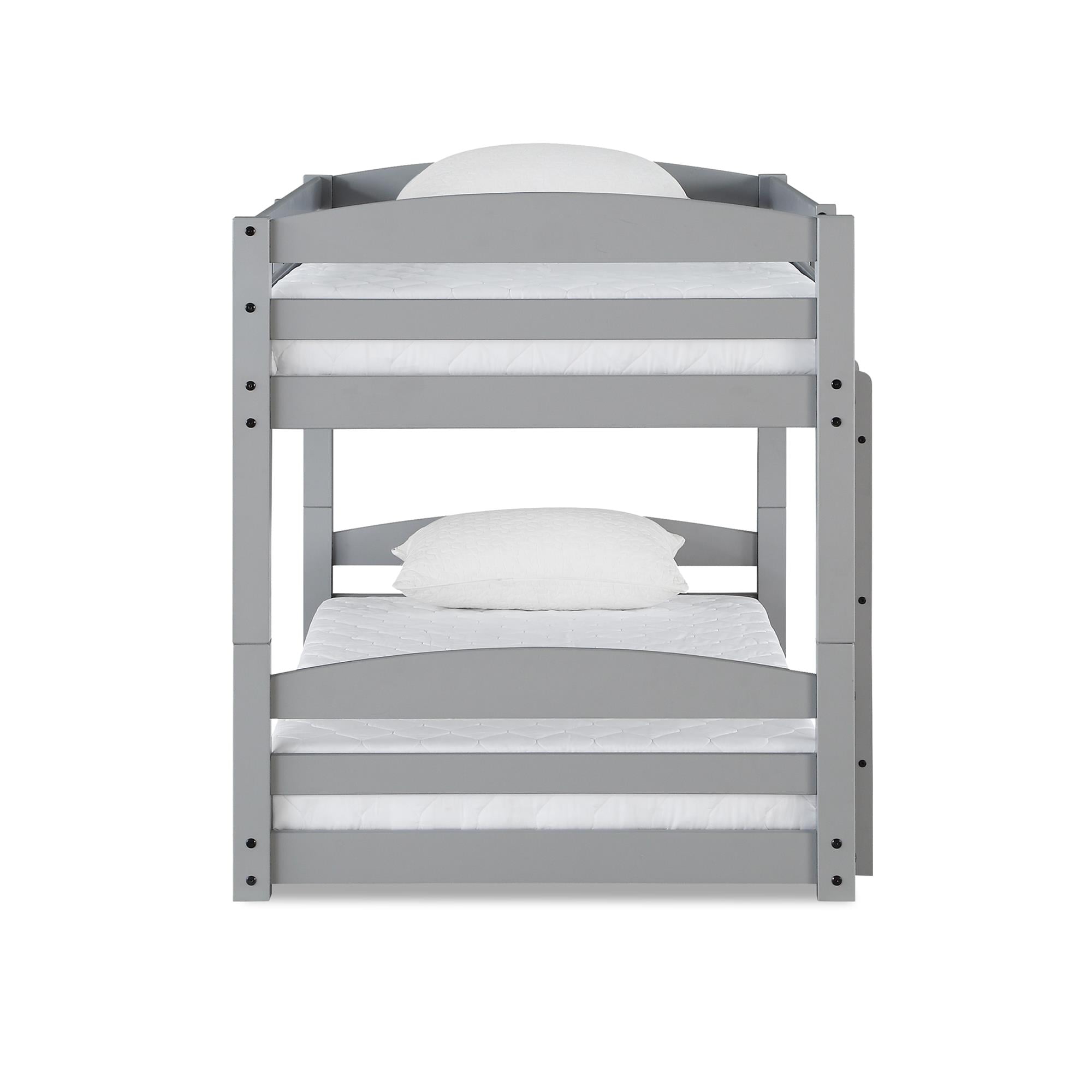 Better Homes & Gardens Tristan Twin-over-Twin Convertible Floor Bunk Bed, Gray - Image 8