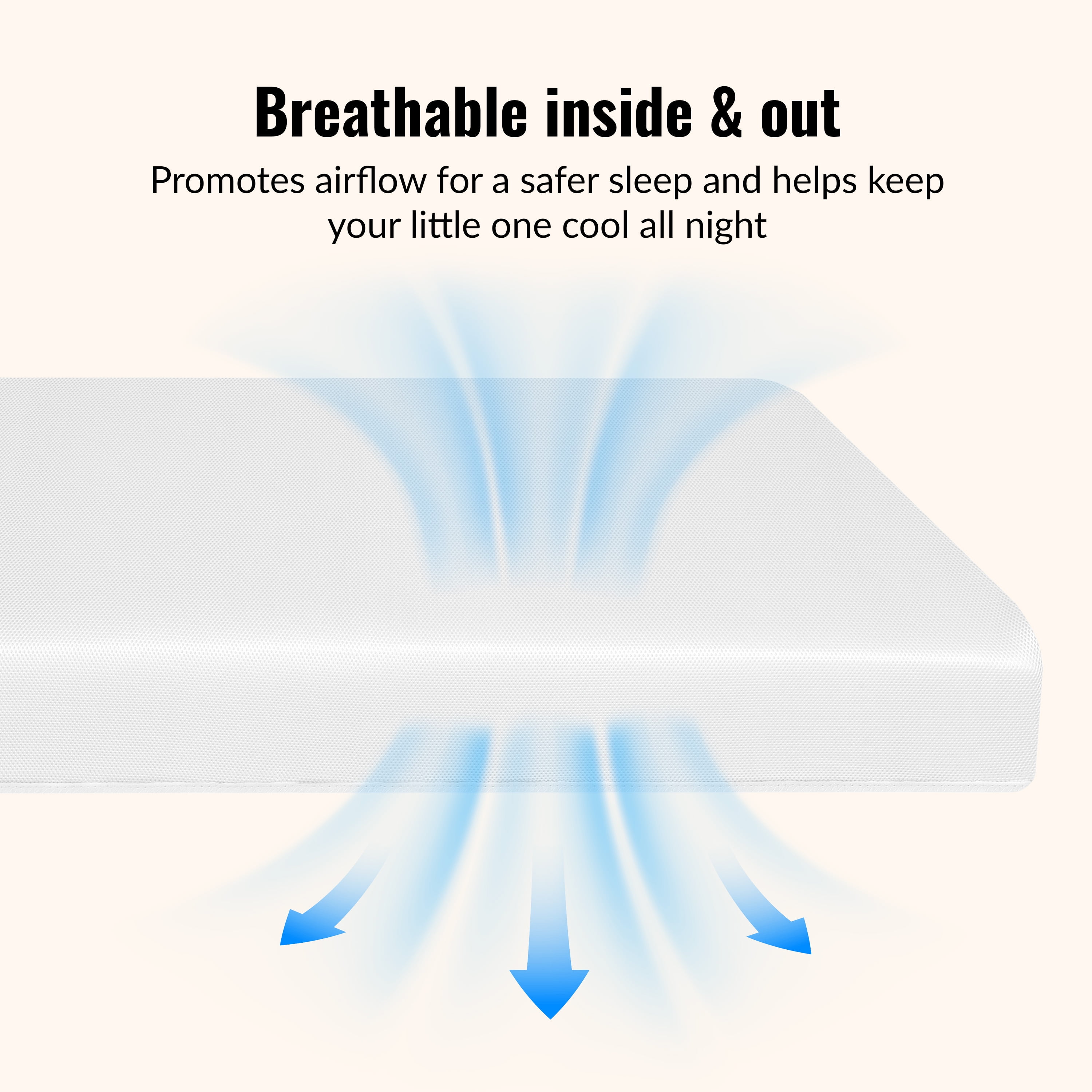 Dream on Me 2-in-1 Breathable 150 Ultra Coil Crib & Toddler Innerspring Mattress - Image 5