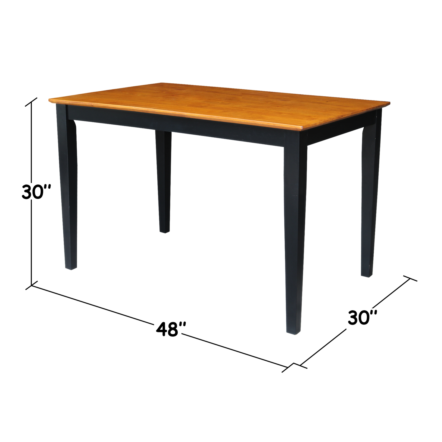 Solid Wood Top Table, Shaker Legs - Image 7