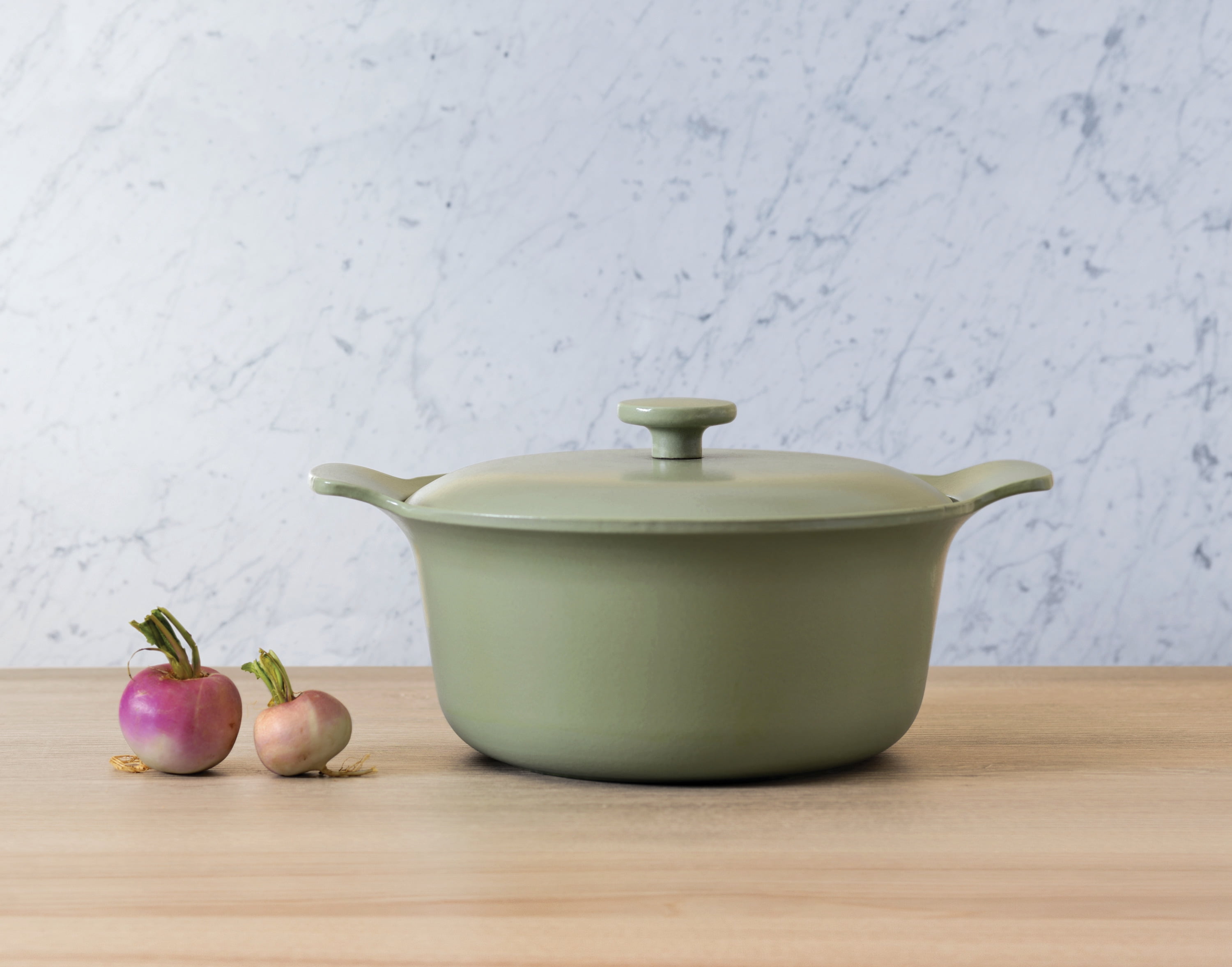 BergHOFF Ron Cast Iron 10" Dutch Oven 4.4qt. with Lid, Green - Image 6