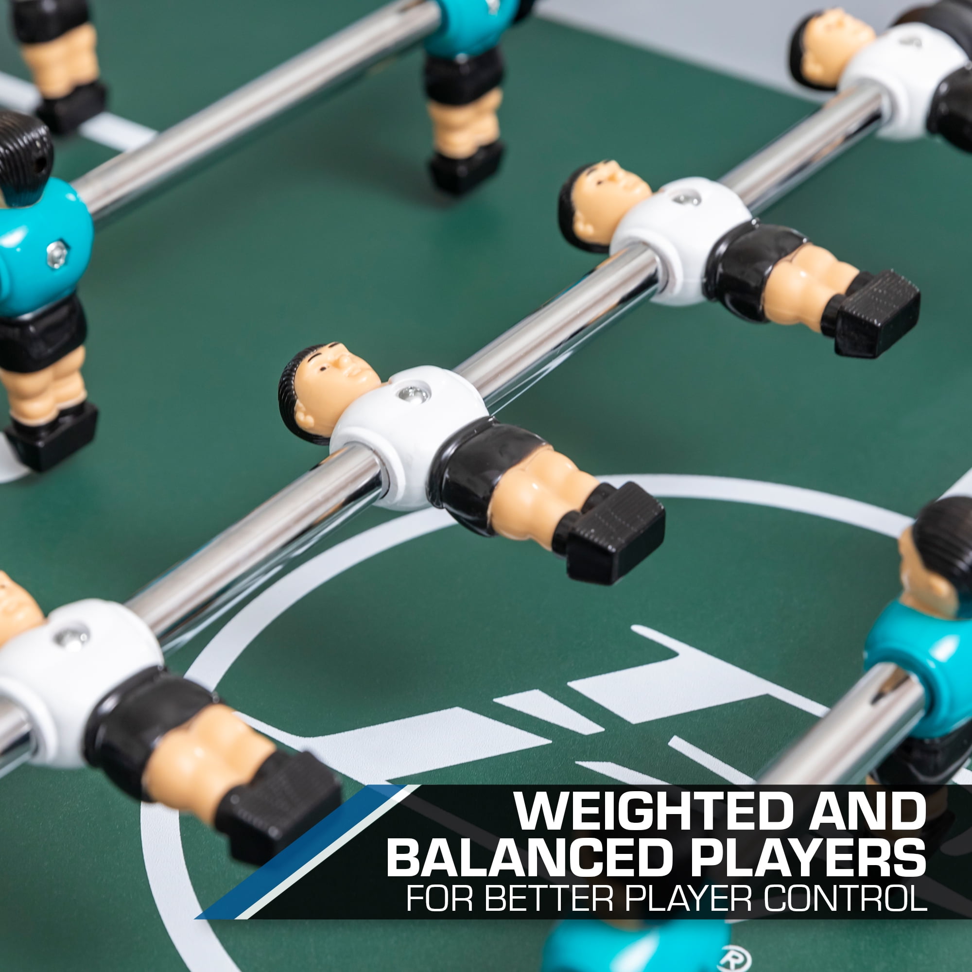 EastPoint Sports Levante 54" Official Size Indoor Foosball Table, Blue - Image 2