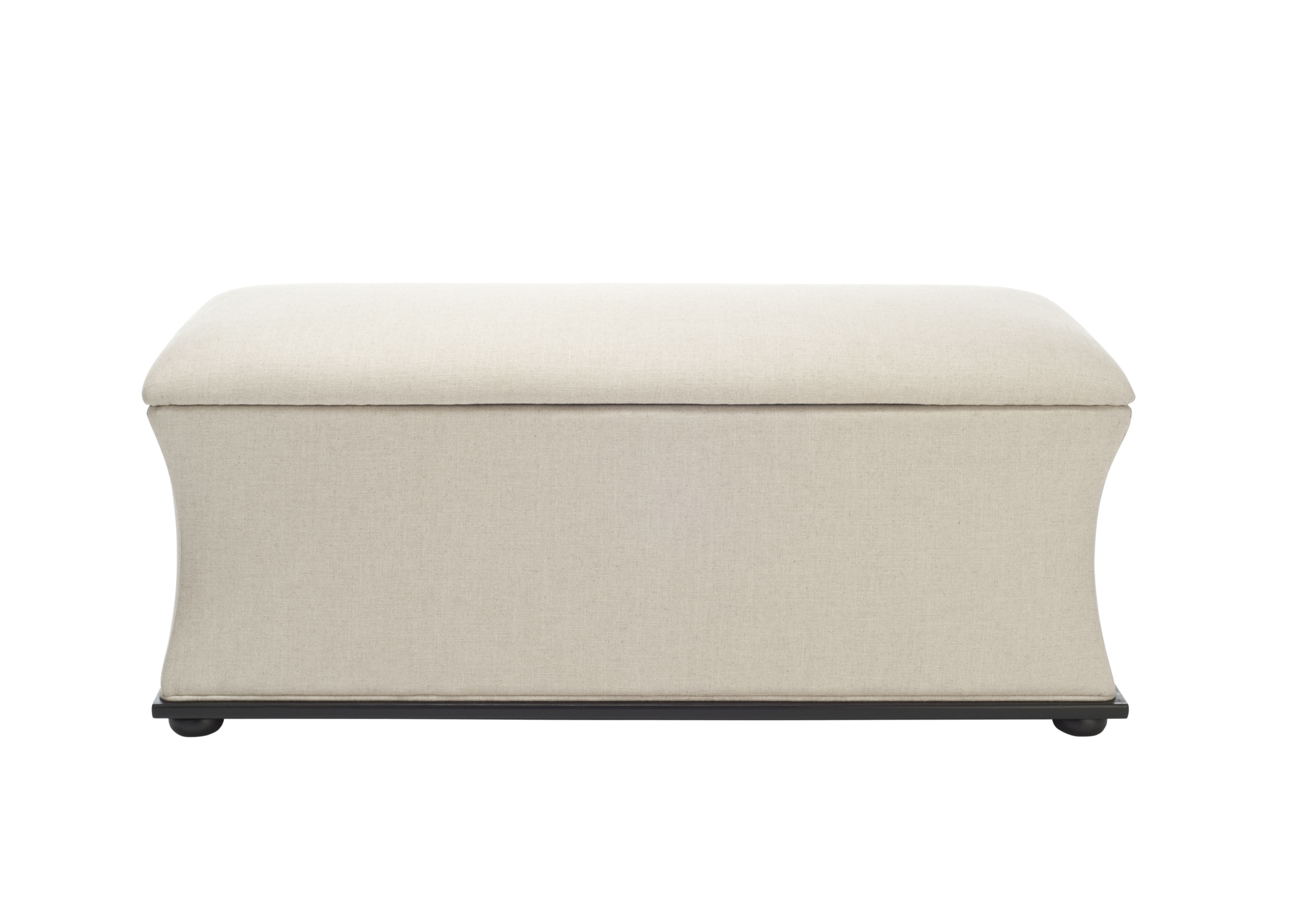 SAFAVIEH Aroura Transitional Glam Flip Top Upholstered Storage Bench, Beige - Image 5