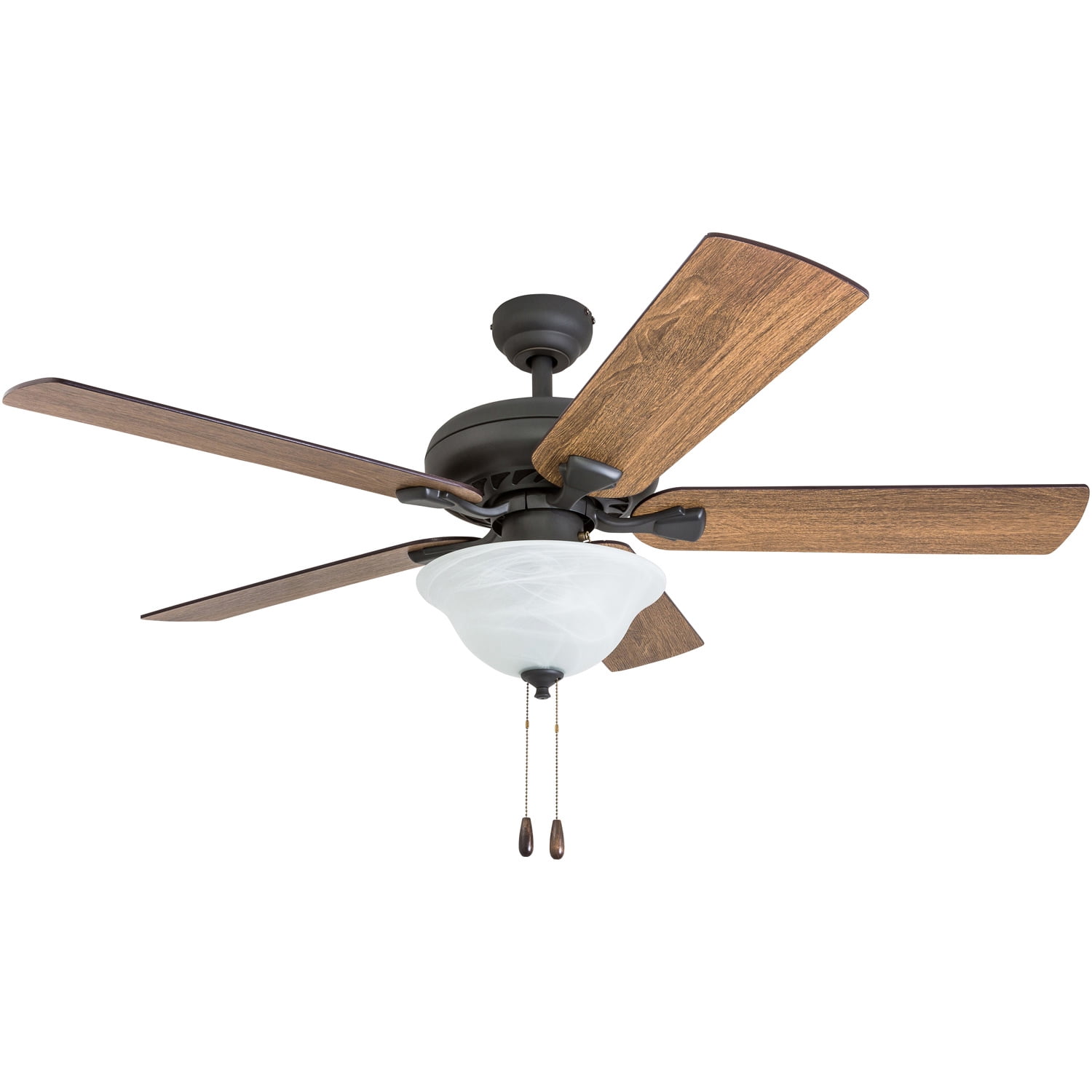 Prominence Home 50764-35 Boulder Ridge Farmhouse 52-Inch Aged Bronze Indoor Ceiling Fan, LED Bowl Light with Barnwood/Tumbleweed Blades and 3 speed remote - Image 4