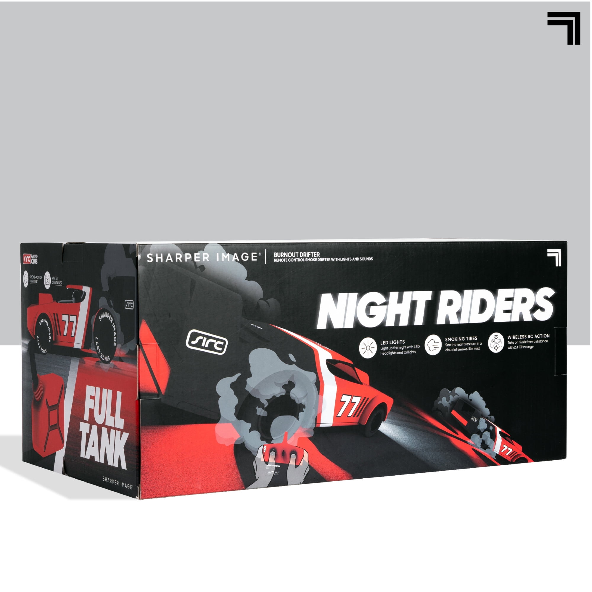 Sharper Image® Burnout Drifter Wireless Remote-Control Drifting Race Car with LED Lights and Smoking Tires - Image 3