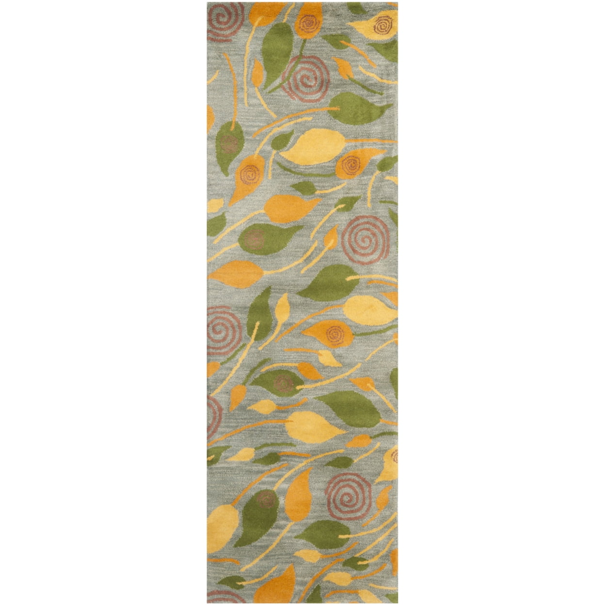 SAFAVIEH Soho Cantor Abstract Wool Area Rug, Grey/Multi, 3'6" x 5'6" - Image 5