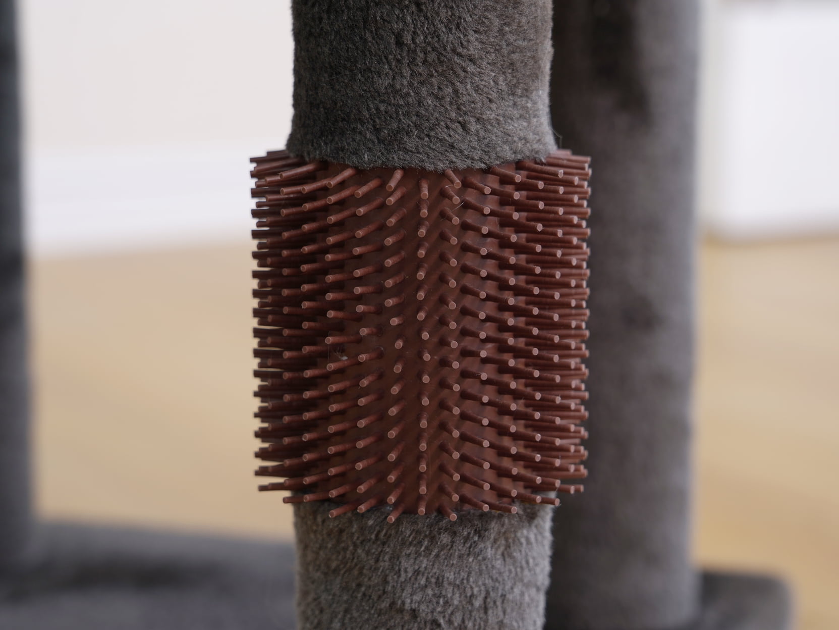 Vibrant Life 5-Level 49" Minimalist Cat Tree with Condo Perch Scratching Post, Brown&Beige - Image 7