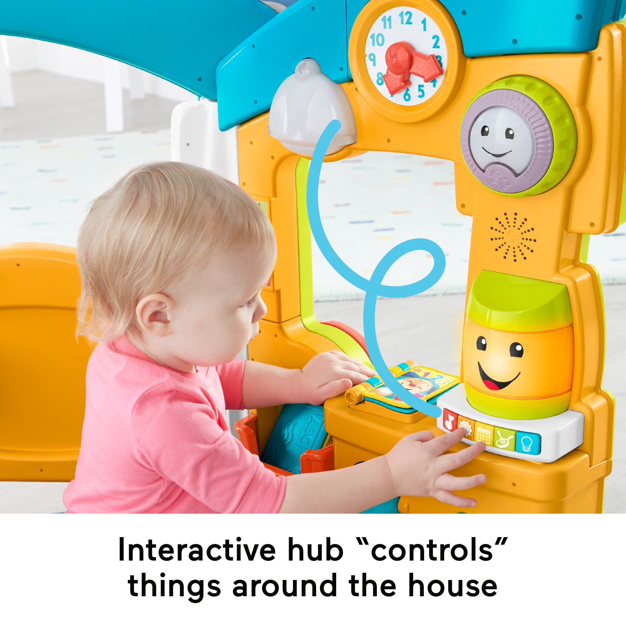 Fisher-Price Laugh & Learn Playhouse Educational Toy for Babies & Toddlers, Smart Learning Home - Image 3