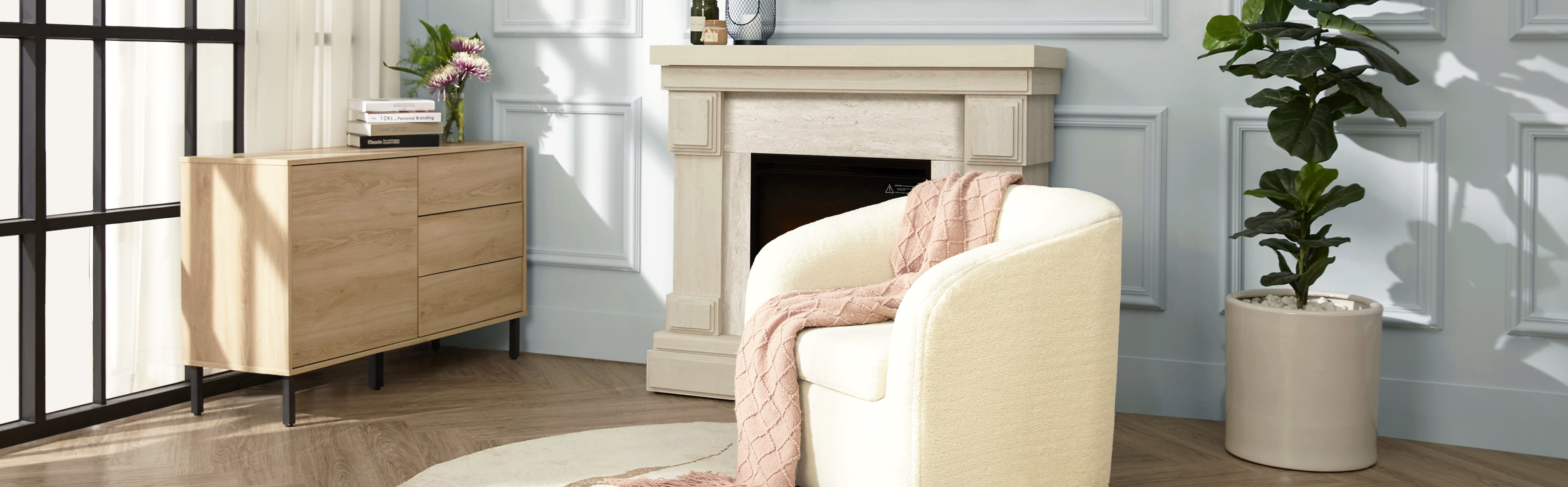 Teamson Home Cairo 47.5" Wooden Sideboard - Image 9