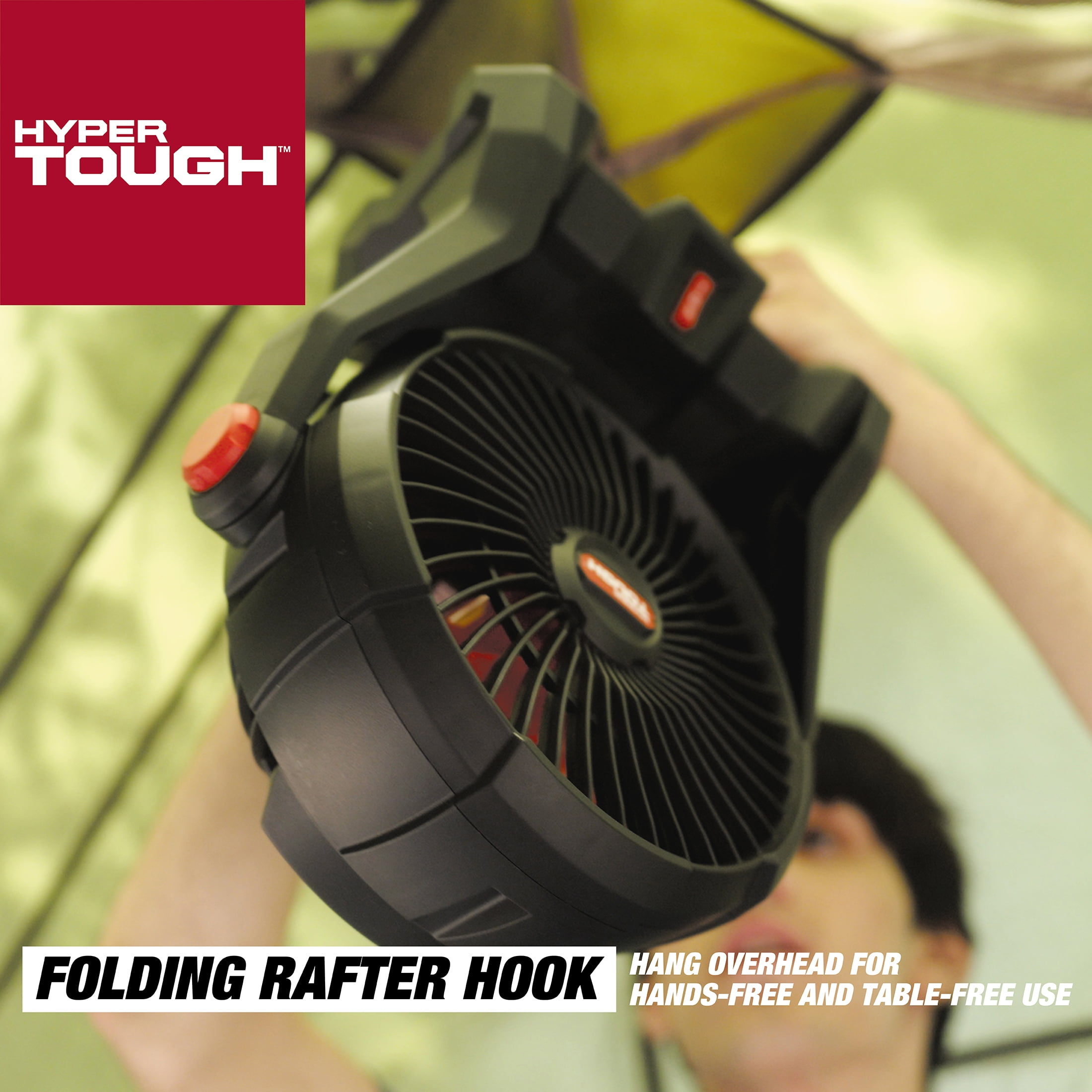 Hyper Tough 7.5 in. Cordless Fan with Hybrid Power,with 2.0Ah Lithium-Ion Battery Pack Powered,C1005 - Image 9