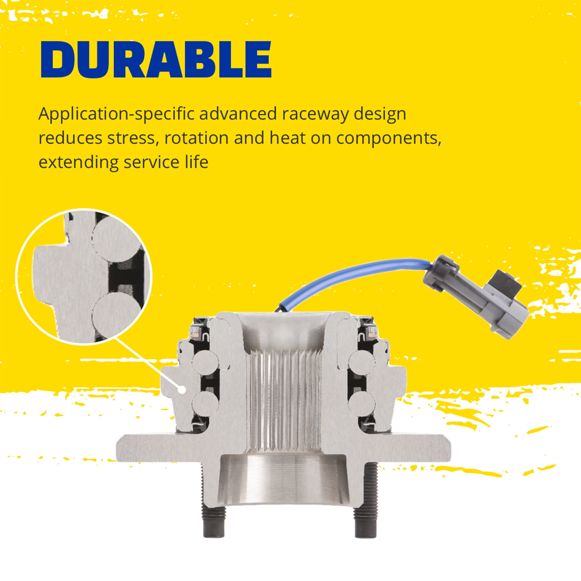 MOOG 515096 Wheel Bearing and Hub Assembly Fits select: 2008-2013 CHEVROLET SILVERADO, 2007-2014 CHEVROLET TAHOE - Image 2