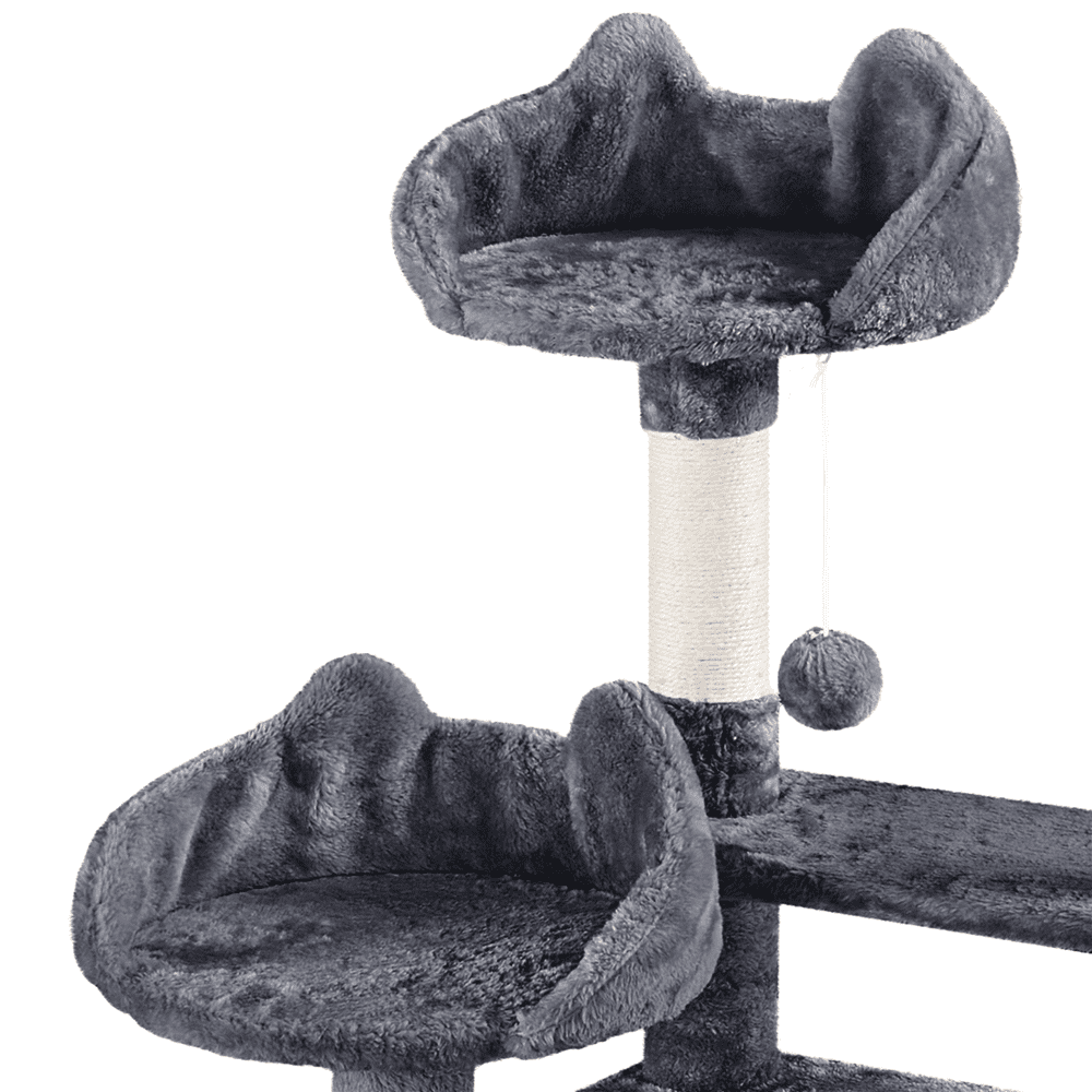 Renwick 67'' H Multi-Level Cat Tree Cat Tower with Condos, Dark Gray - Image 4