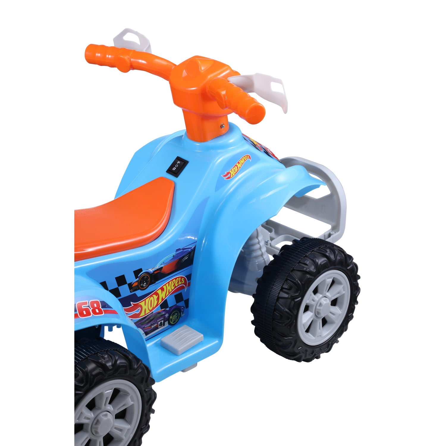 Licensed Hot Wheels 6V Battery Powered Ride on ATV for Kids Ages 2-5 Years Old, Blue - Image 10