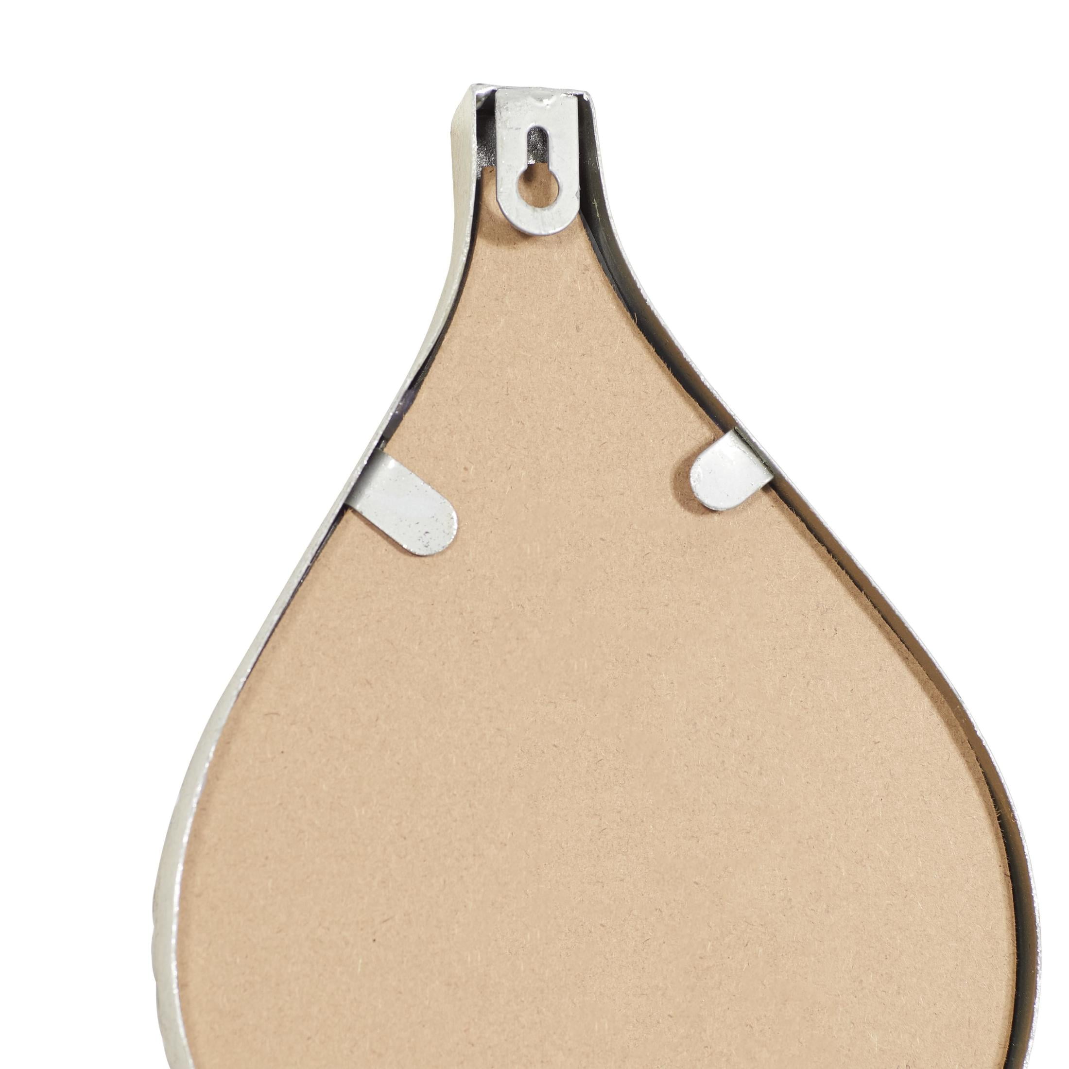 DecMode Contemporary Metal Beveled Oval Shape Wall Mirror with Silver Foil Finish, 7"W x 58"H - Image 7