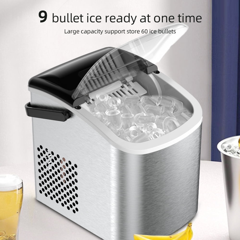 Portable Countertop Ice Maker, Self-Cleaning Ice Maker Machine with Ice Scoop & Basket for Home, Party, Camping, 26Lbs/24H - Image 5