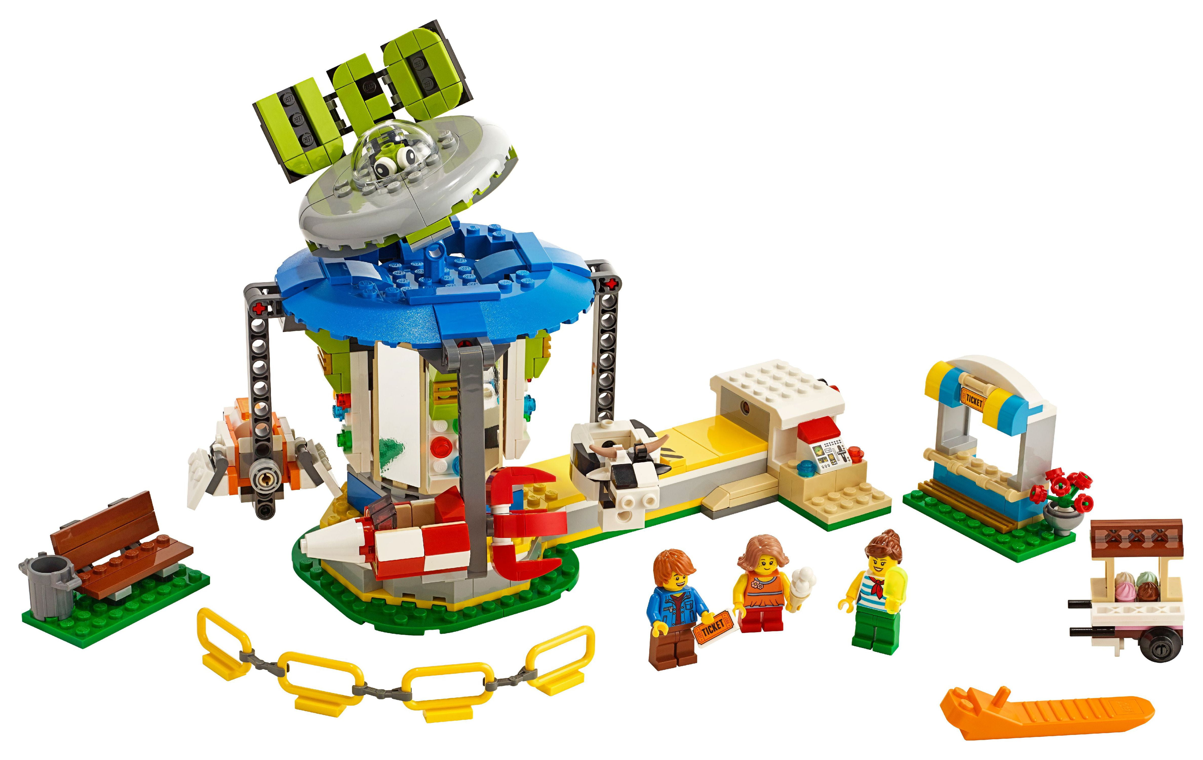 LEGO Creator Fairground Carousel 31095 Space-Themed Building Kit (595 Pieces) - Image 3
