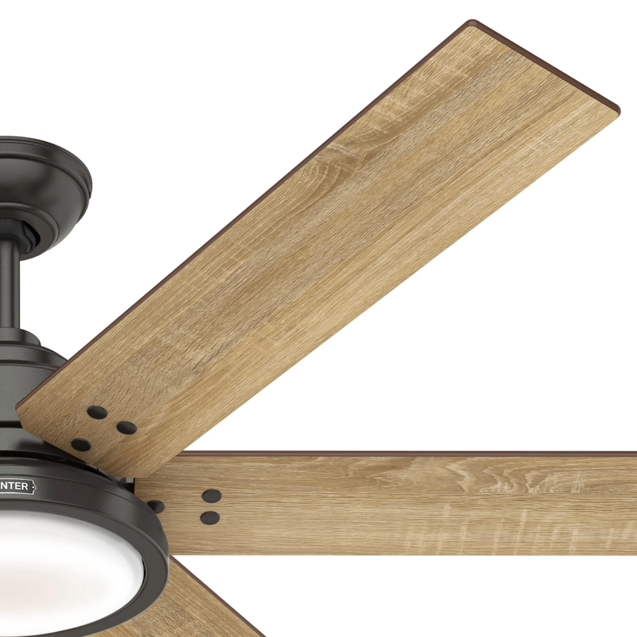Hunter - Warrant Indoor Ceiling Fan With Light, Wall Control, 60-inch, Noble Bronze, Casual-style, 6-speed, Energy Star, 59461, for living rooms, bedrooms, home offices, kitchens - Image 12
