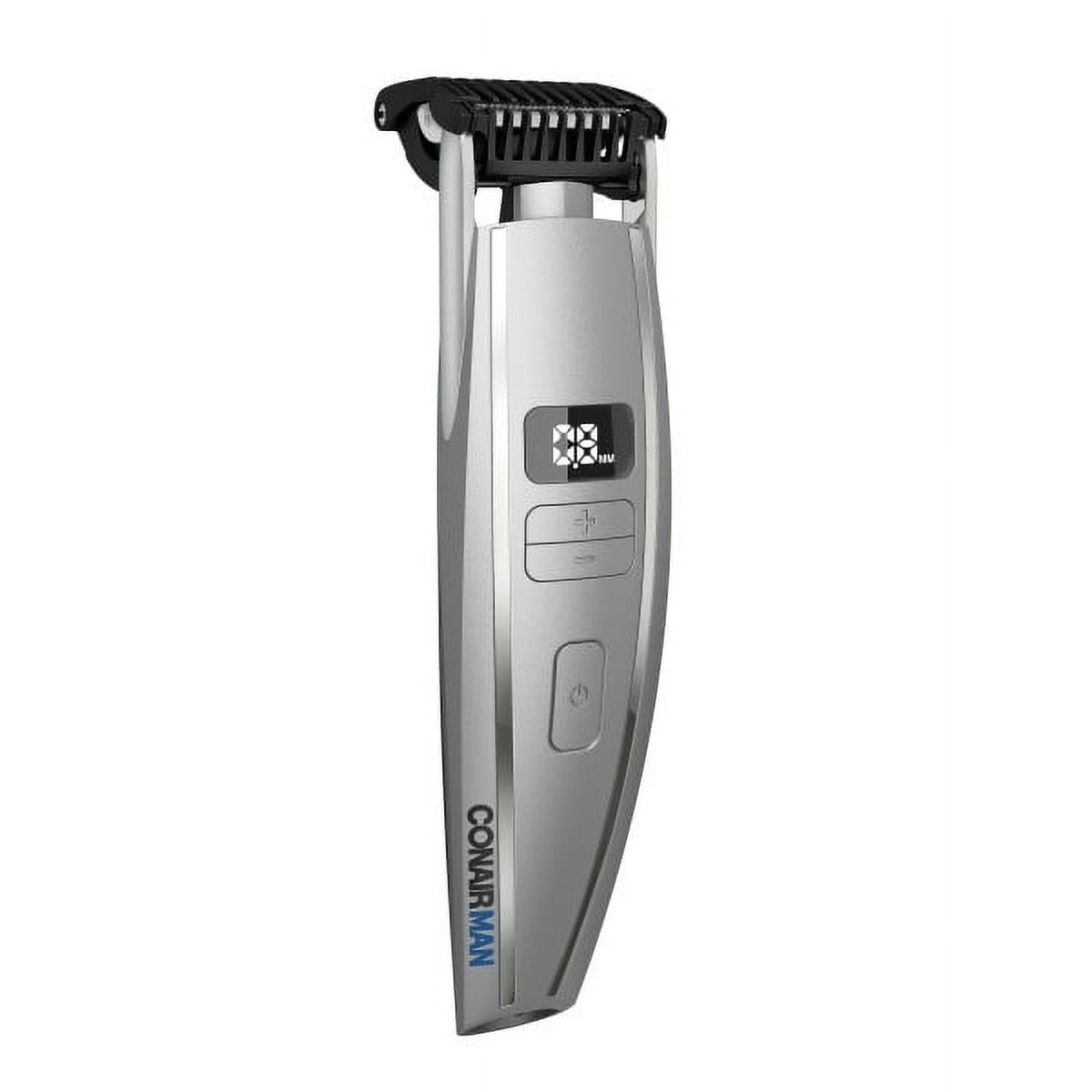 ConairMAN Beard Trimmer for Men, Cord/Cordless Digital Length Control Beard and Stubble Trimmer GMT980 - Image 4