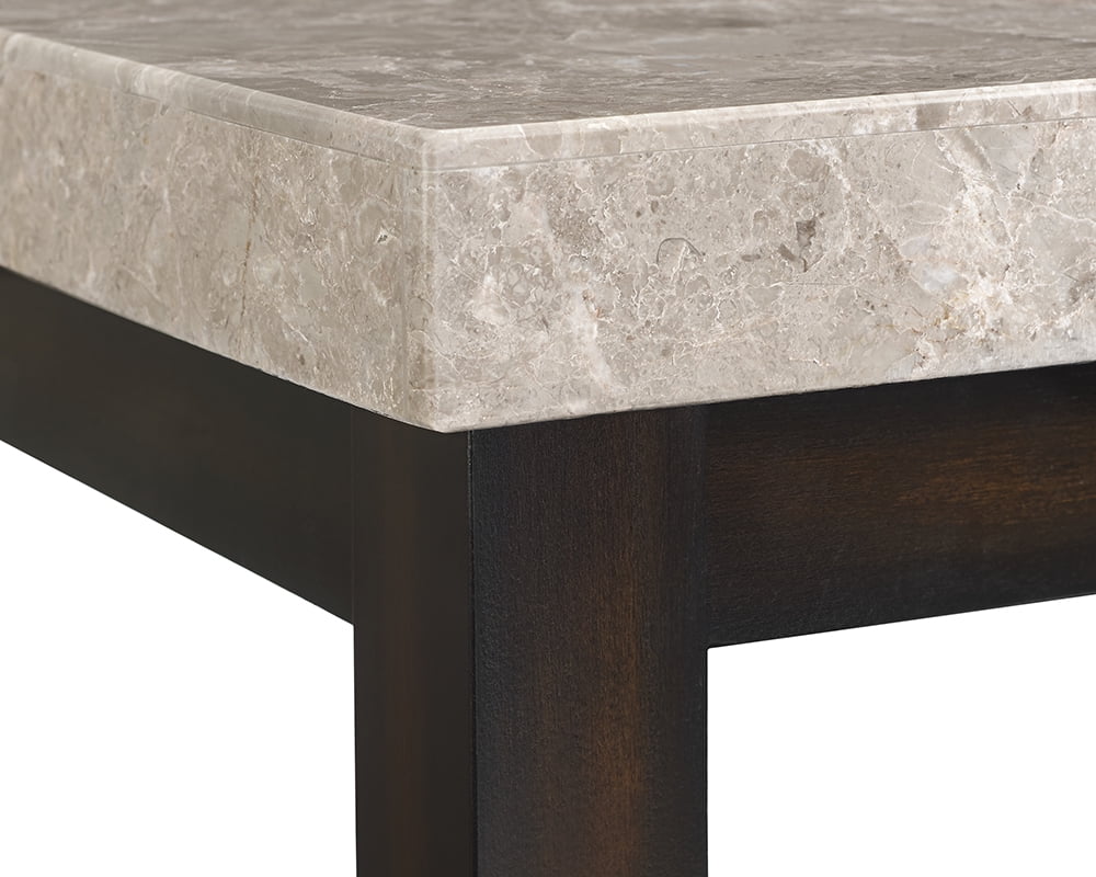 Picket House Furnishings Caleb Marble Top Coffee Table in Espresso - Image 8