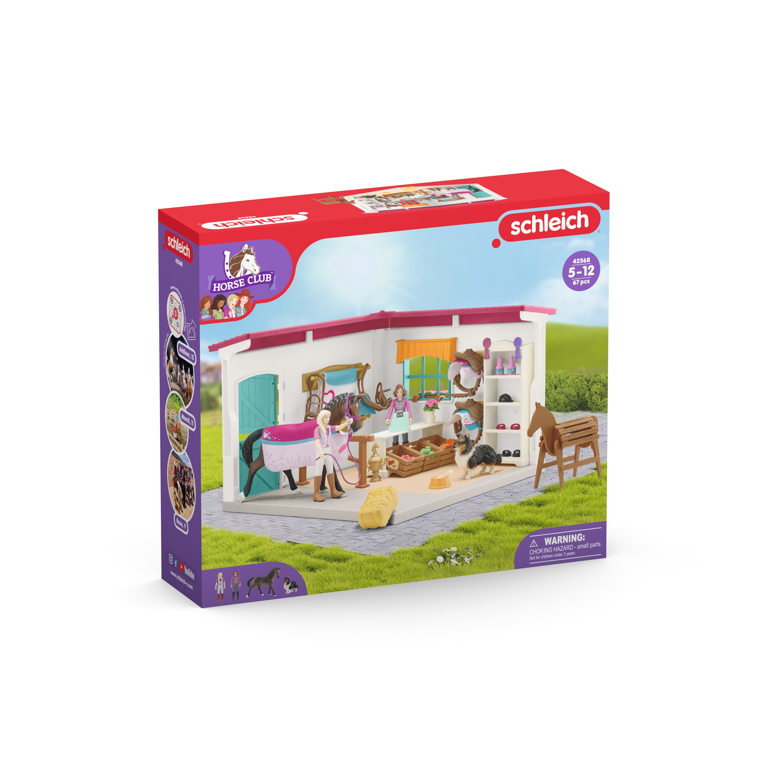 schleich Horse Club - 67 PC Sofia’s Tack Shop Playset with Toy Horse, 2 Poseable Figures and Accessories - Equestrian Toy Set for Kids Ages 5+ - Image 12