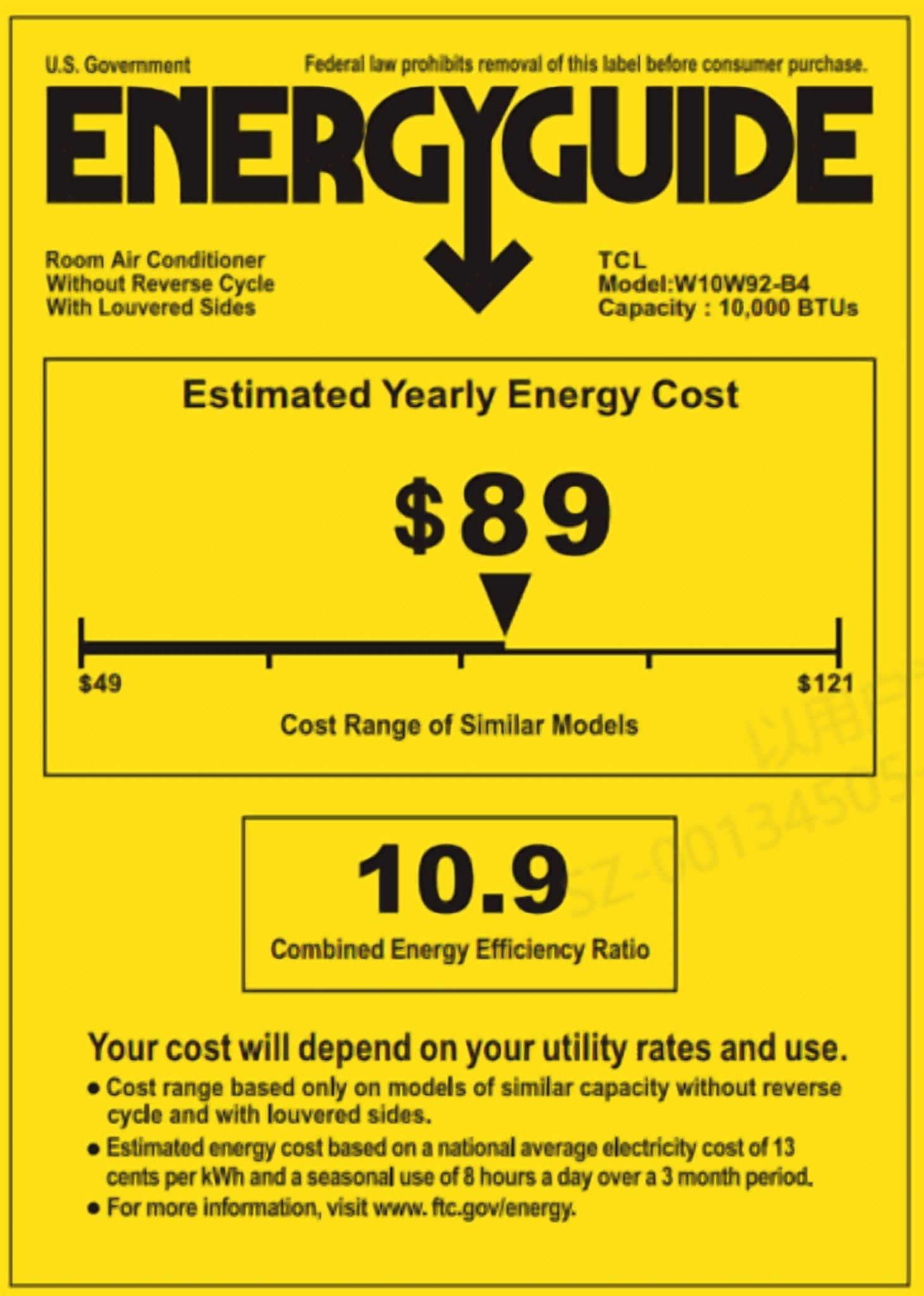 TCL 10,000 BTU Smart Window Air Conditioner, Fan & Dehumidifier, 450 Sq. Ft., Remote Control, Works with Alexa/Google Assistant, Black, W10W92-B4 - Image 8