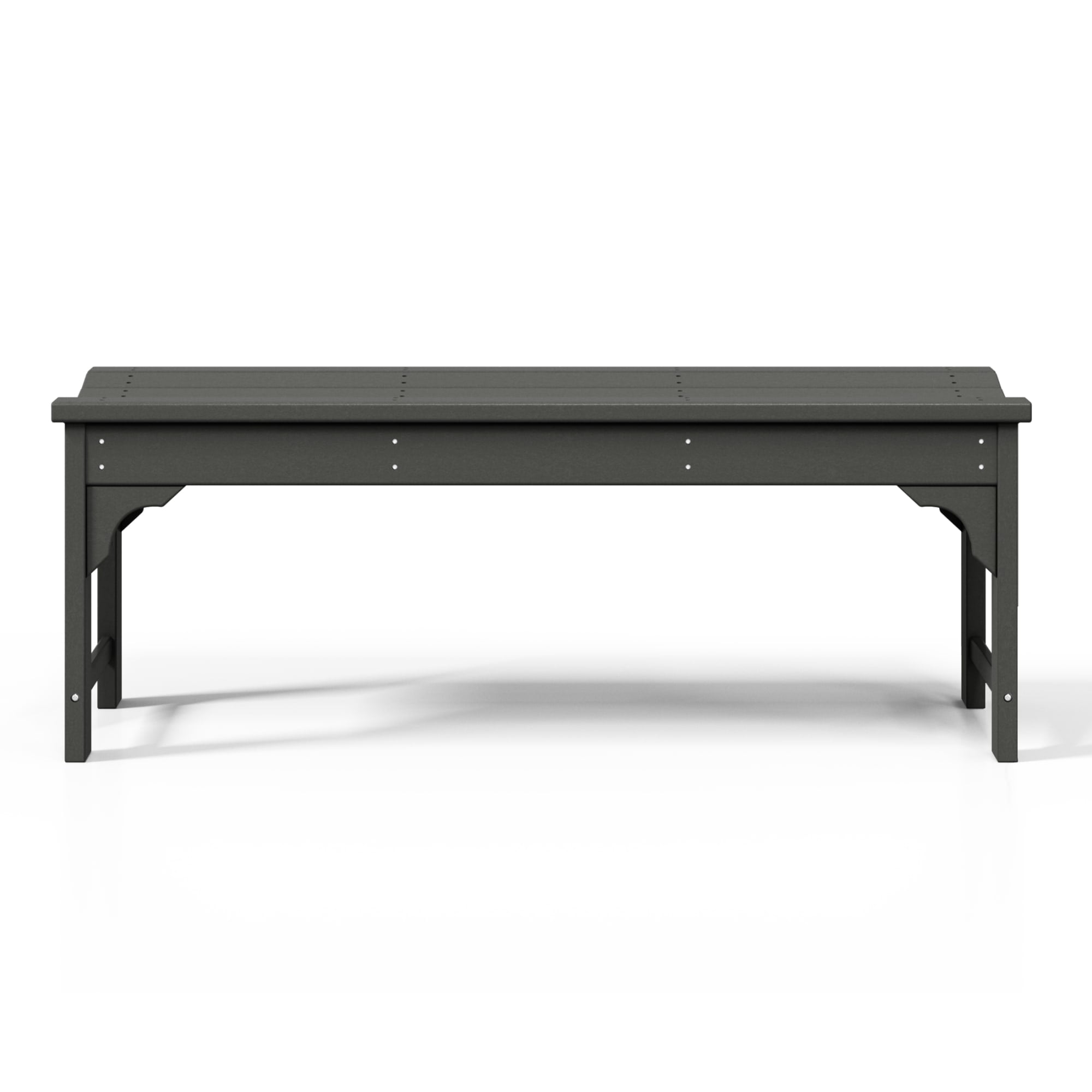 WestinTrends Malibu 46" length backless Outdoor Garden Bench, Gray - Image 6