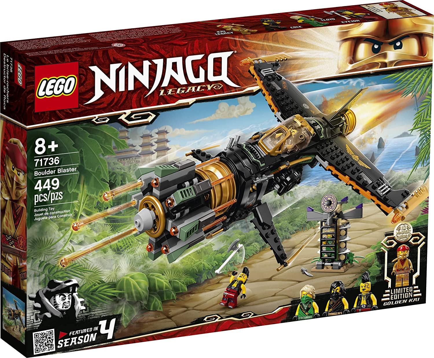 LEGO® NINJAGO 71736 Boulder Blaster, New 2021 (449 Pieces) - Image 4
