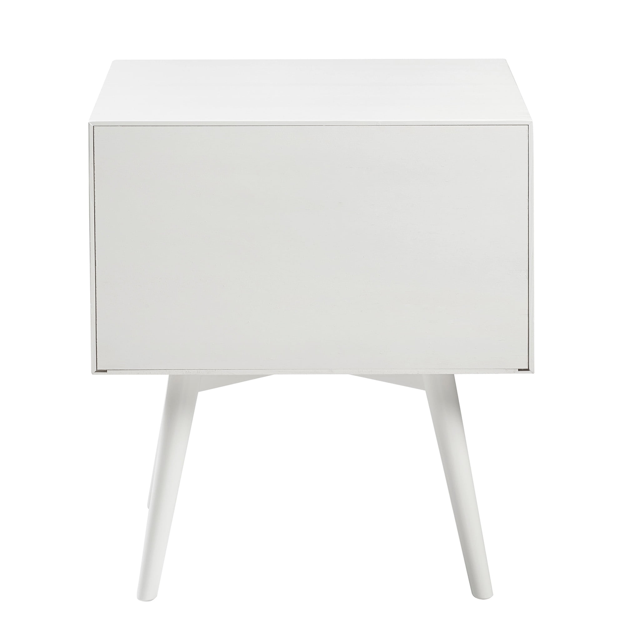 Walker Edison Mid Century Modern 2 Drawer Nightstand, White - Image 17