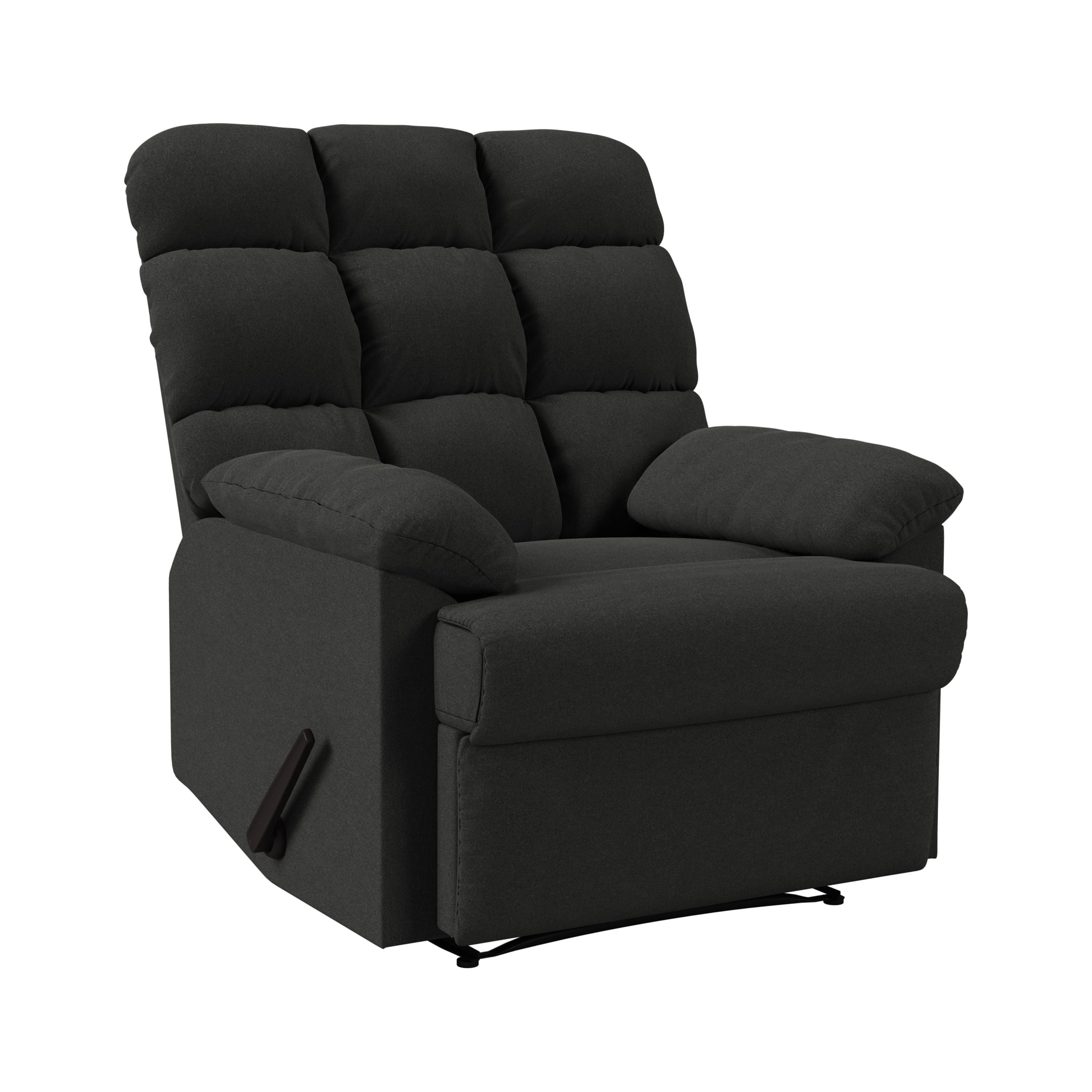 Mainstays Microfiber Recliner, Gray - Image 9