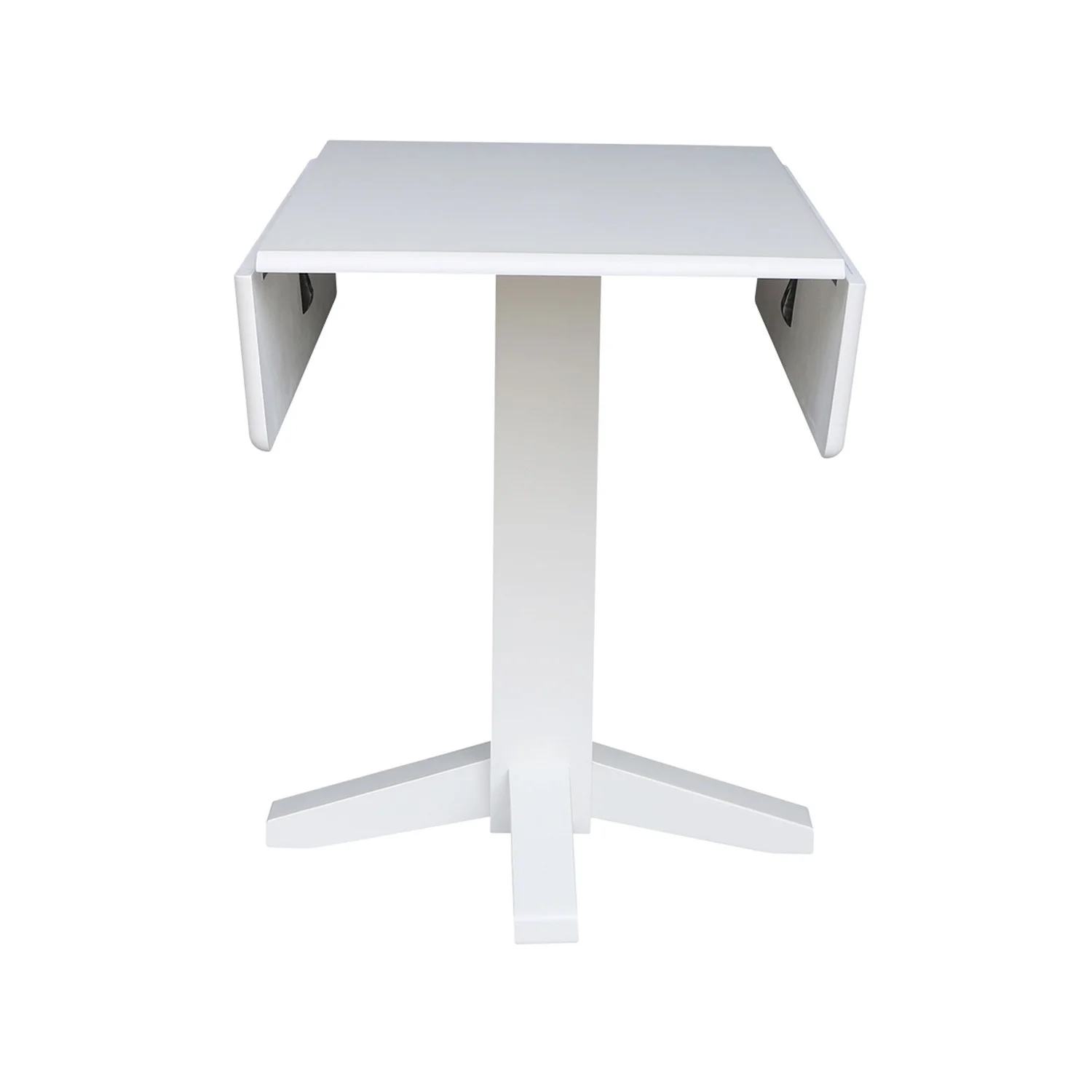 Square Dual Drop Leaf Dining Table in White - Image 4