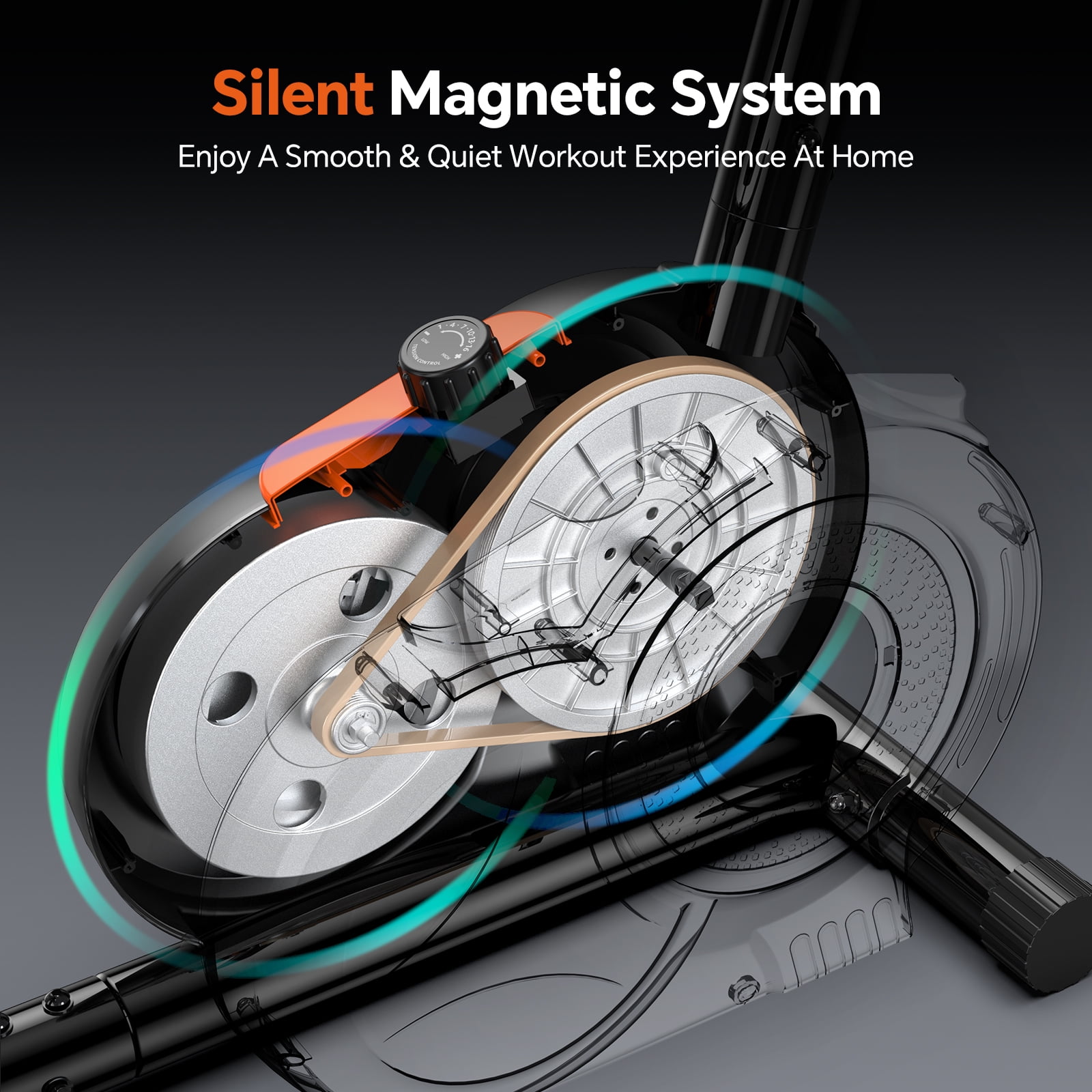 HASIMAN Recumbent Exercise Bike Magnetic Stationary Cycling Bicycle Indoor Workout Bikes with Large Caption Display & Adjustable Resistance for Home Seniors Adults Max Weight 350LBS - Image 6