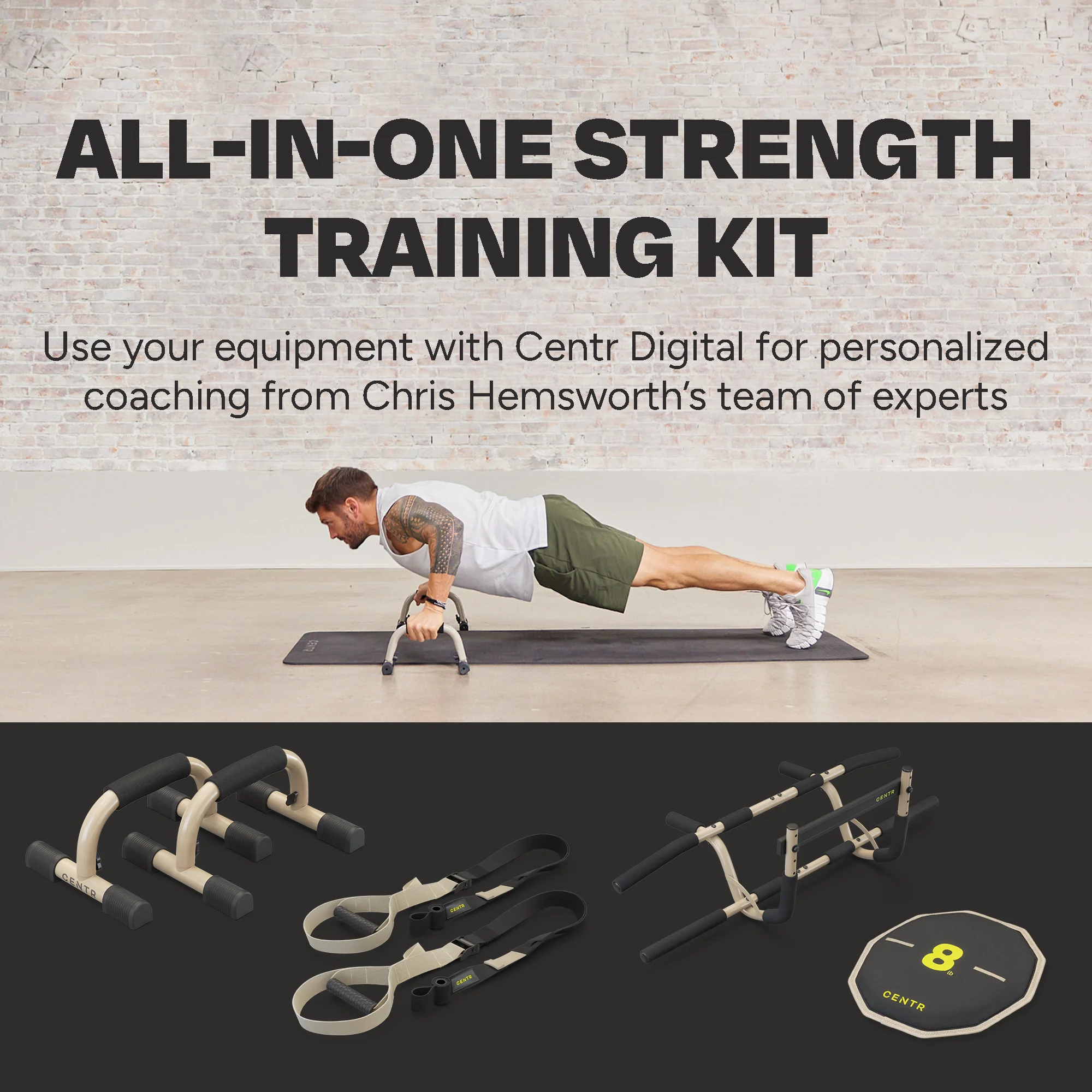 Centr By Chris Hemsworth Strength Training Kit, Home Workout Equipment, 6 Piece Set + 3-Month Membership - Image 5