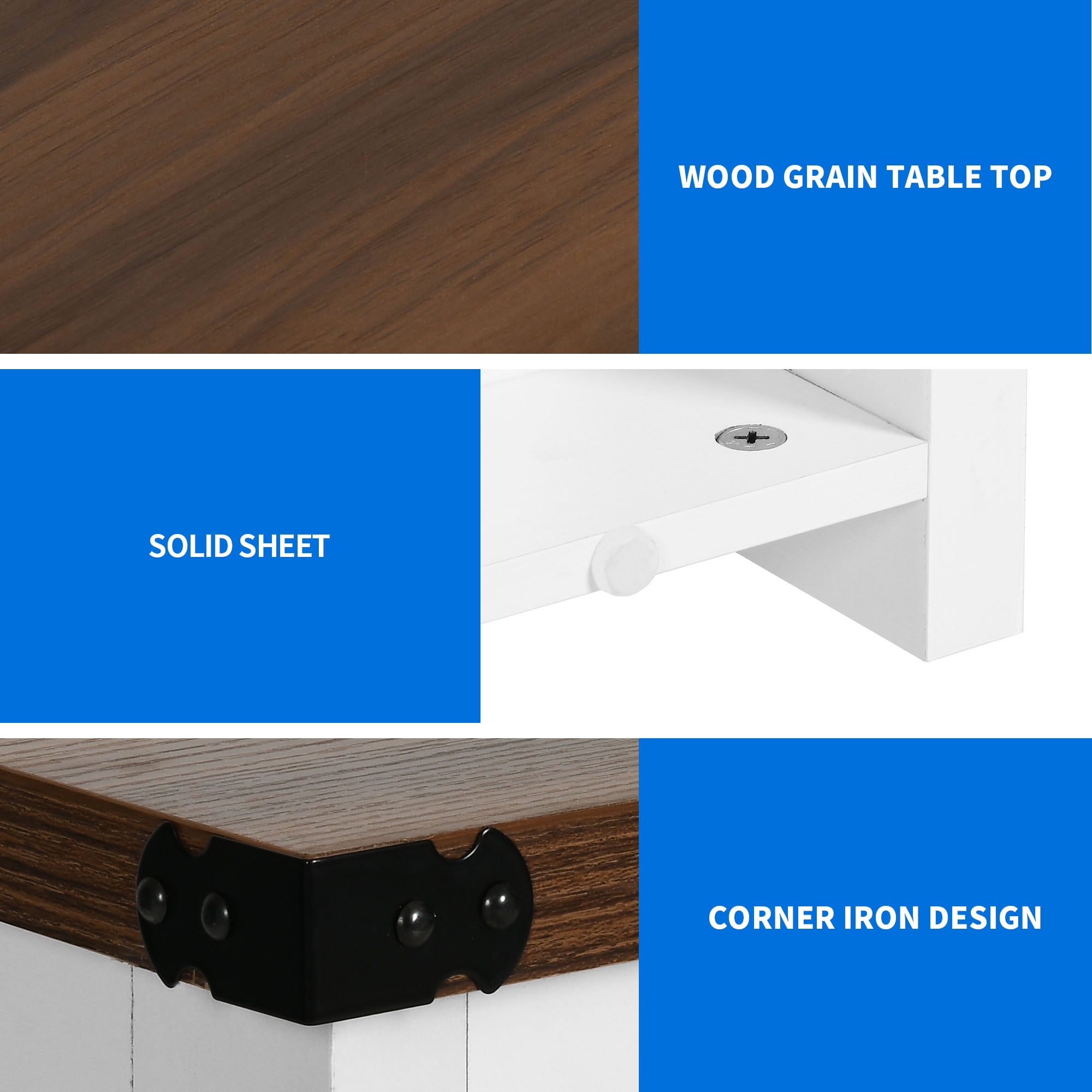 Uforic 6 Cube Organizer Bookcase, Farmhouse Cubby Bookshelf , Horizontal Open Shelf for Living Room, Bedroom, Home Office, White - Image 8